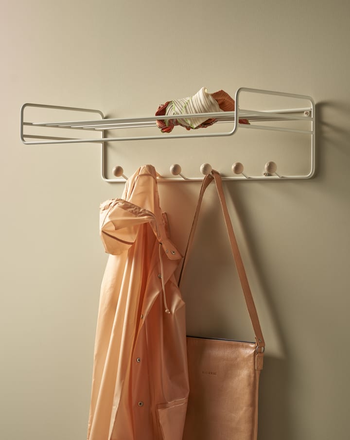 Étagère à chapeaux Bill Hat Rack, Blanc Maze