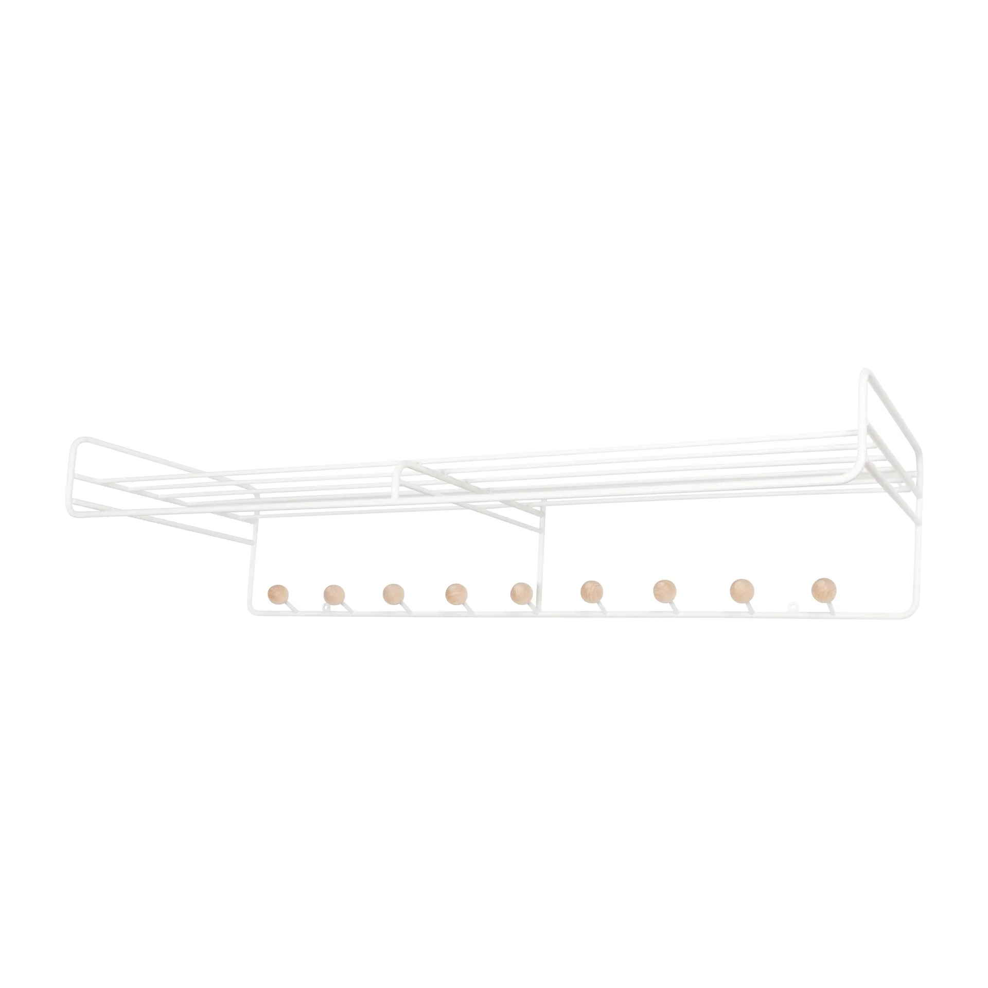 Étagère à chapeaux Bill Hat Rack L, Blanc Maze