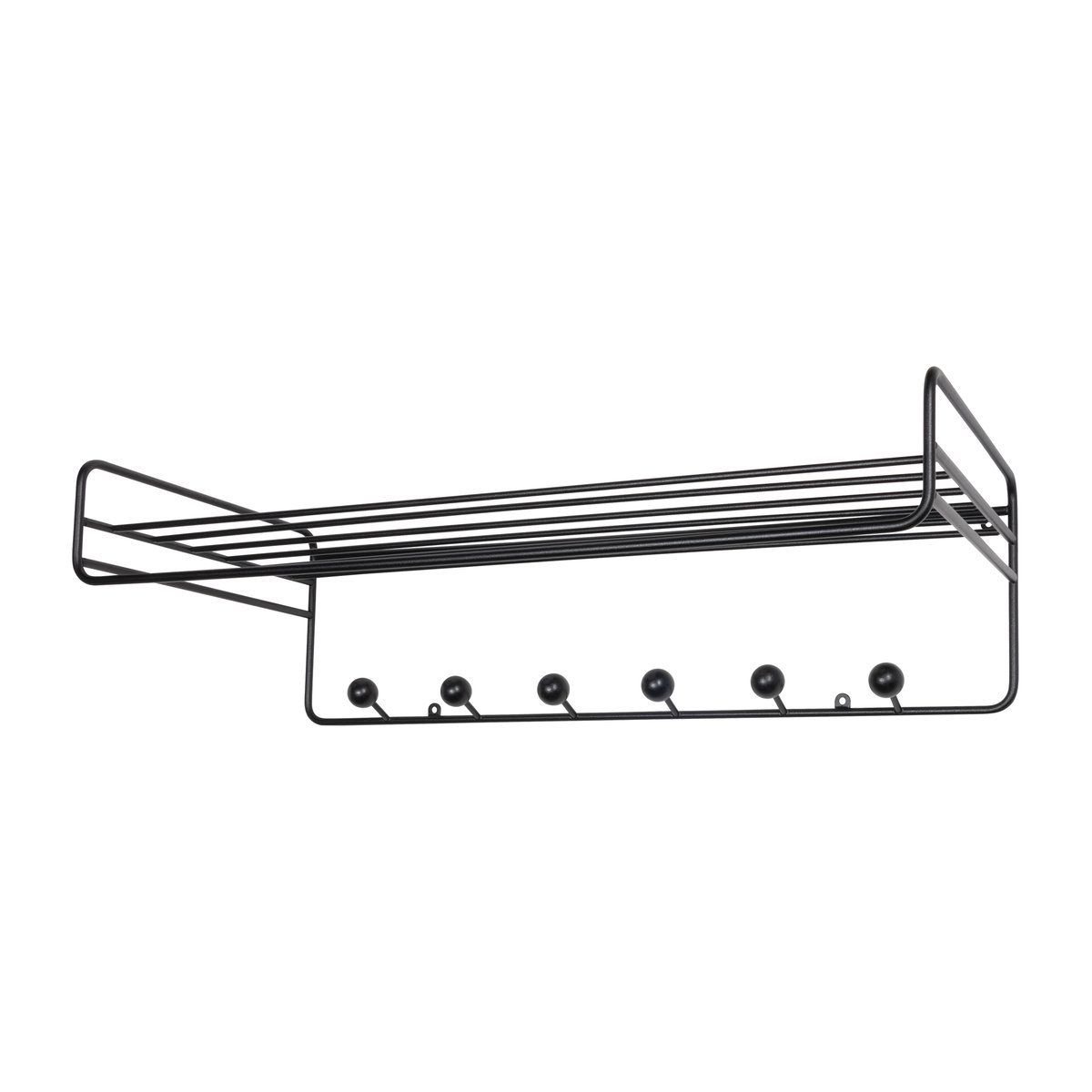 Maze Étagère à chapeaux Bill Hat Rack Noir | Design Scandinave | Patères & étagères | Noir