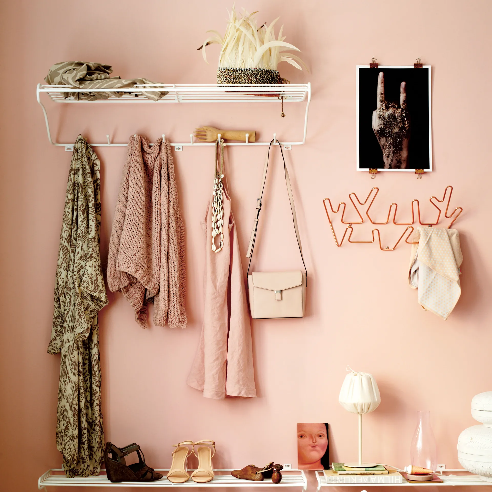 Etagère à chapeaux Hat Rack L, Blanc Maze