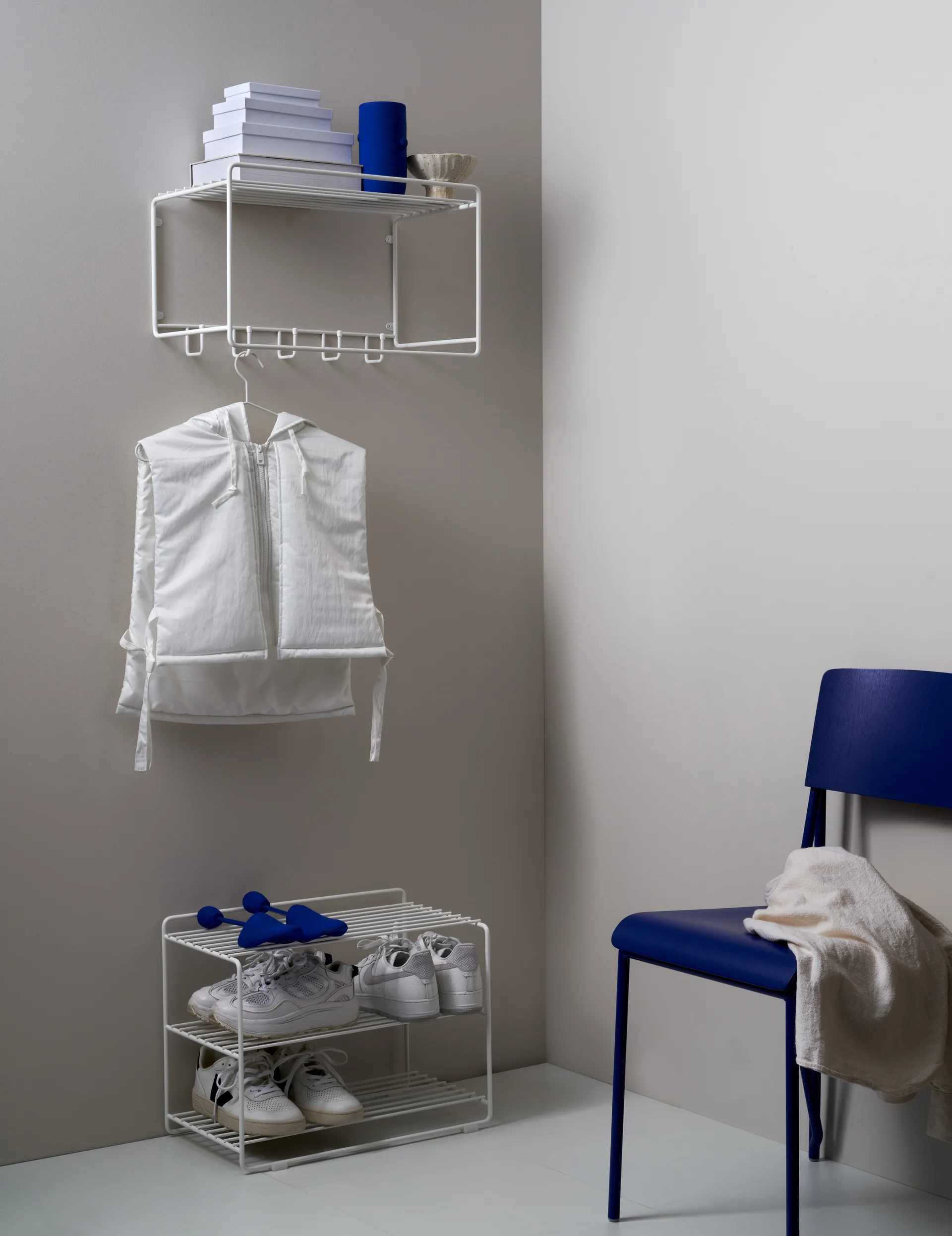 Etagère à chapeaux Uptown, Blanc Maze