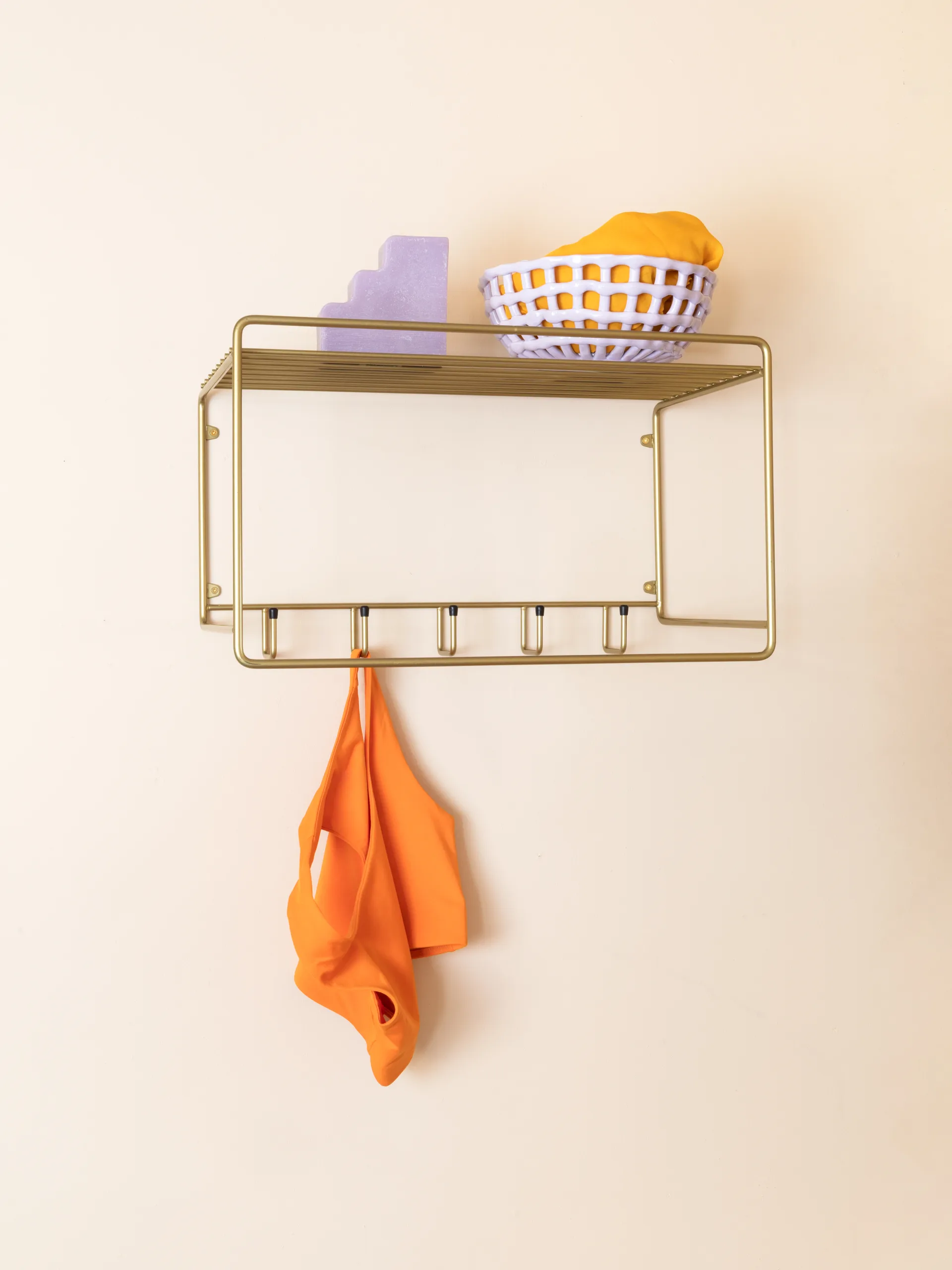 Etagère à chapeaux Uptown, Laiton Maze