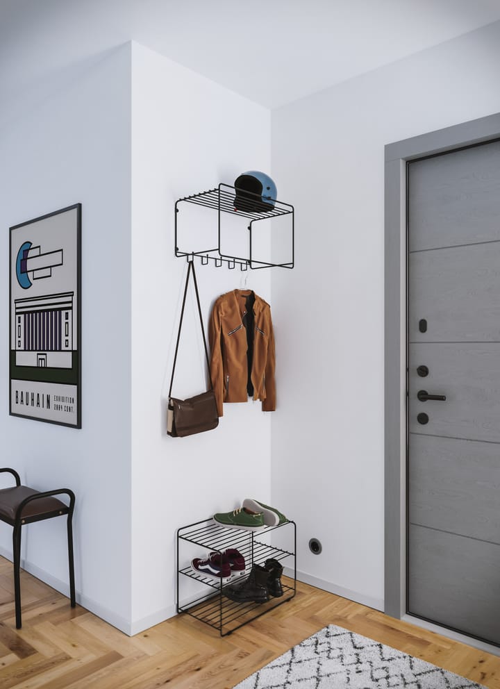 Etagère à chapeaux Uptown, Noir Maze
