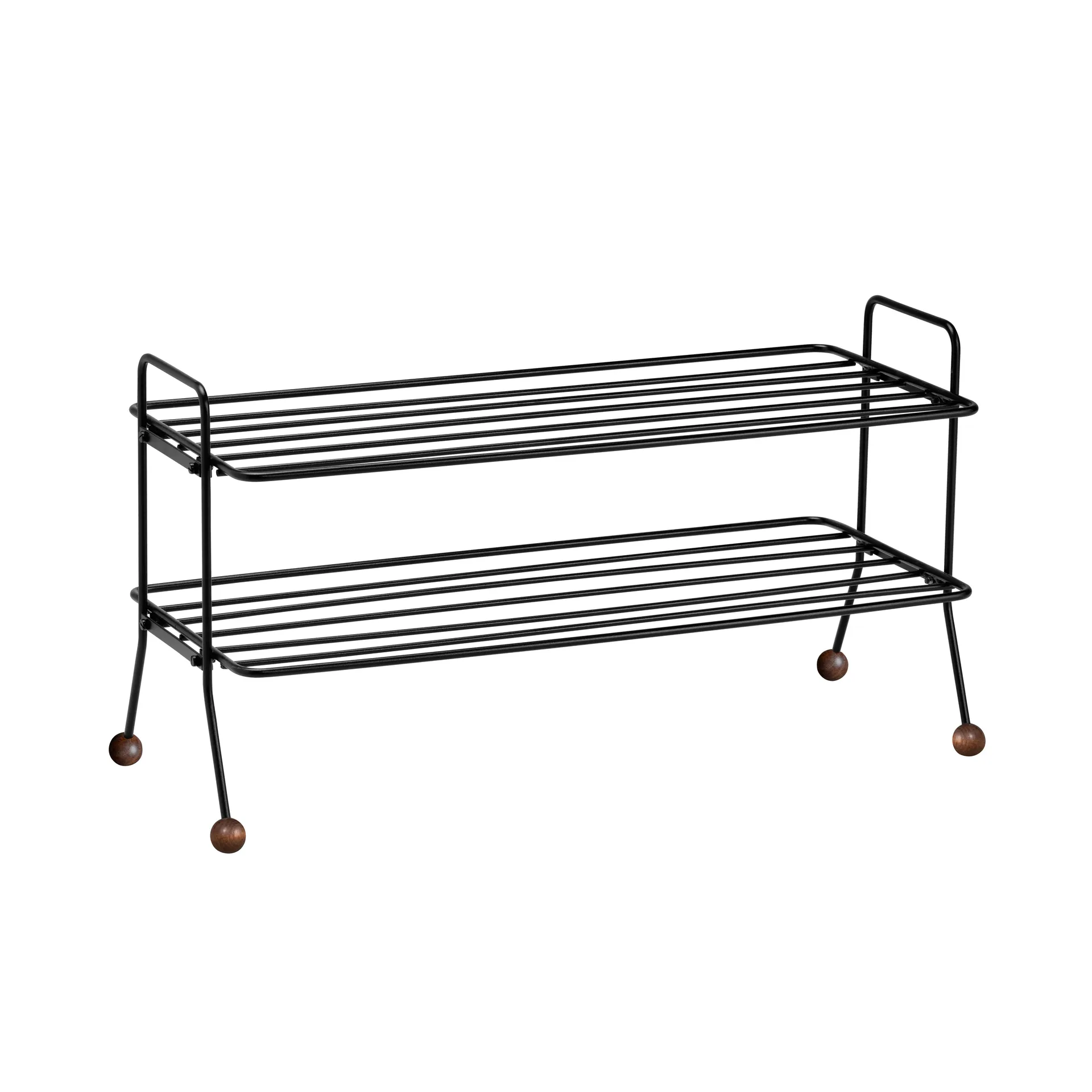 Etagère à chaussures Bill, Noir-marron foncé Maze