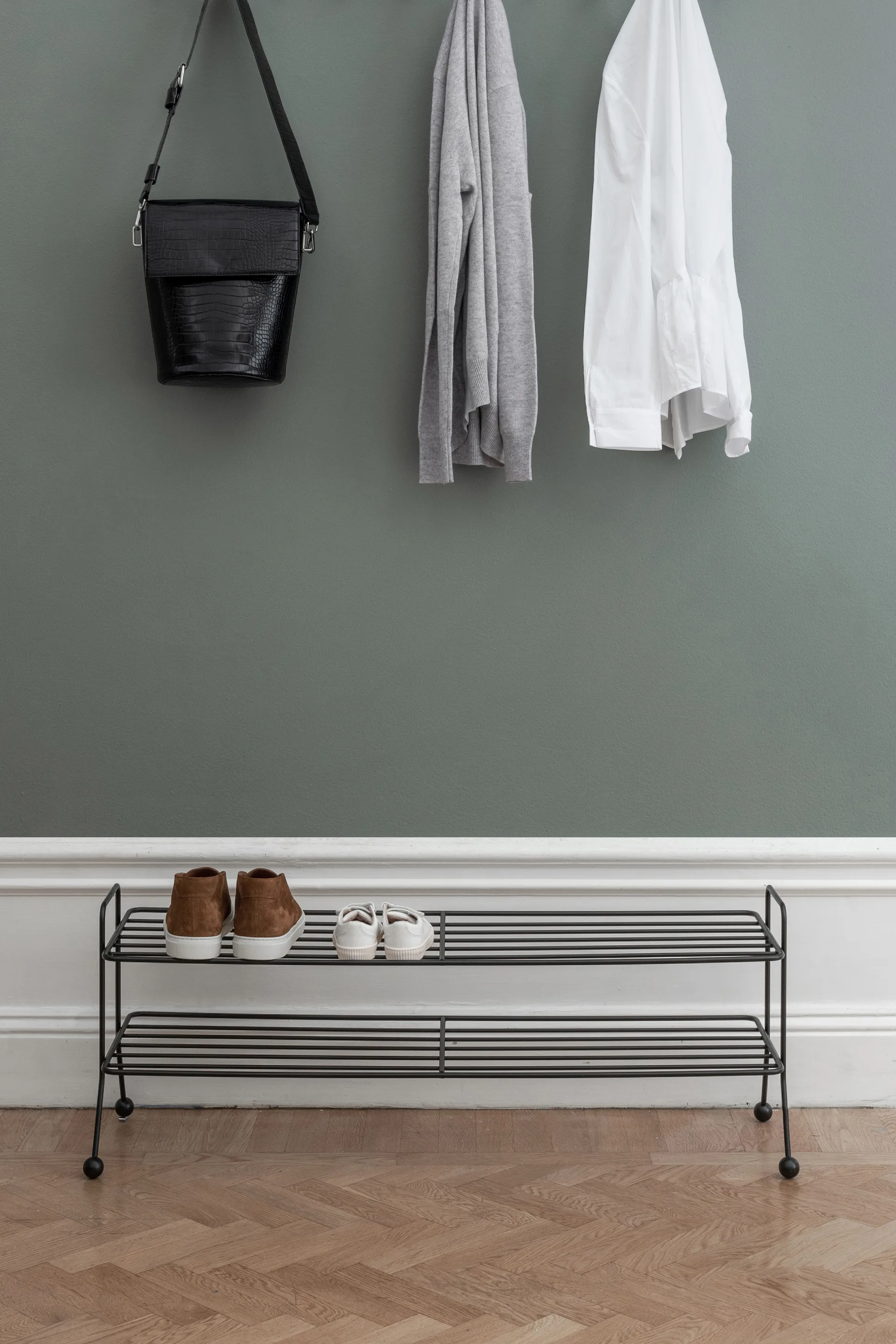 Étagère à chaussures Bill Shoe Shelf L, noir Maze