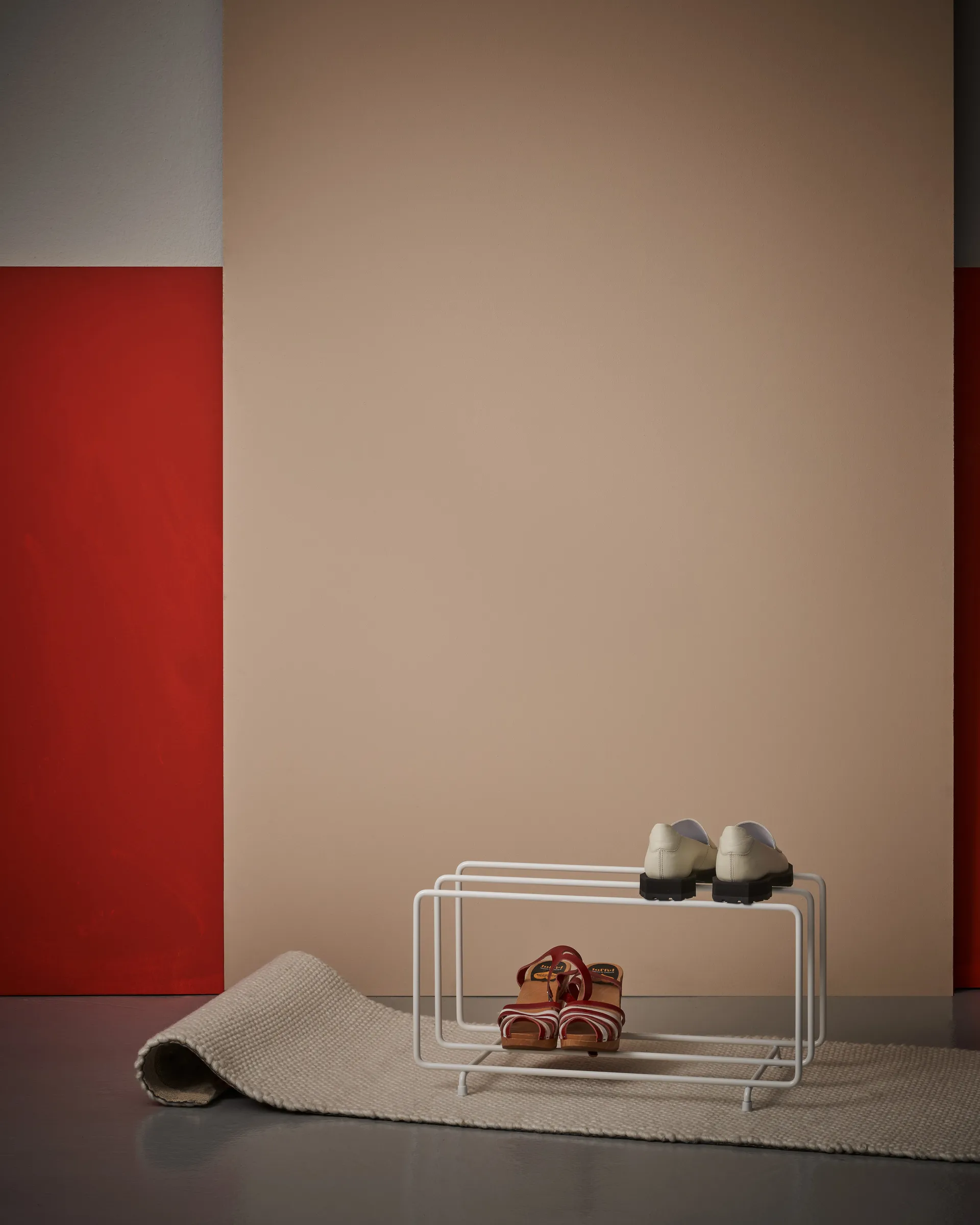 Étagère à chaussures Mixrack, Blanc Maze