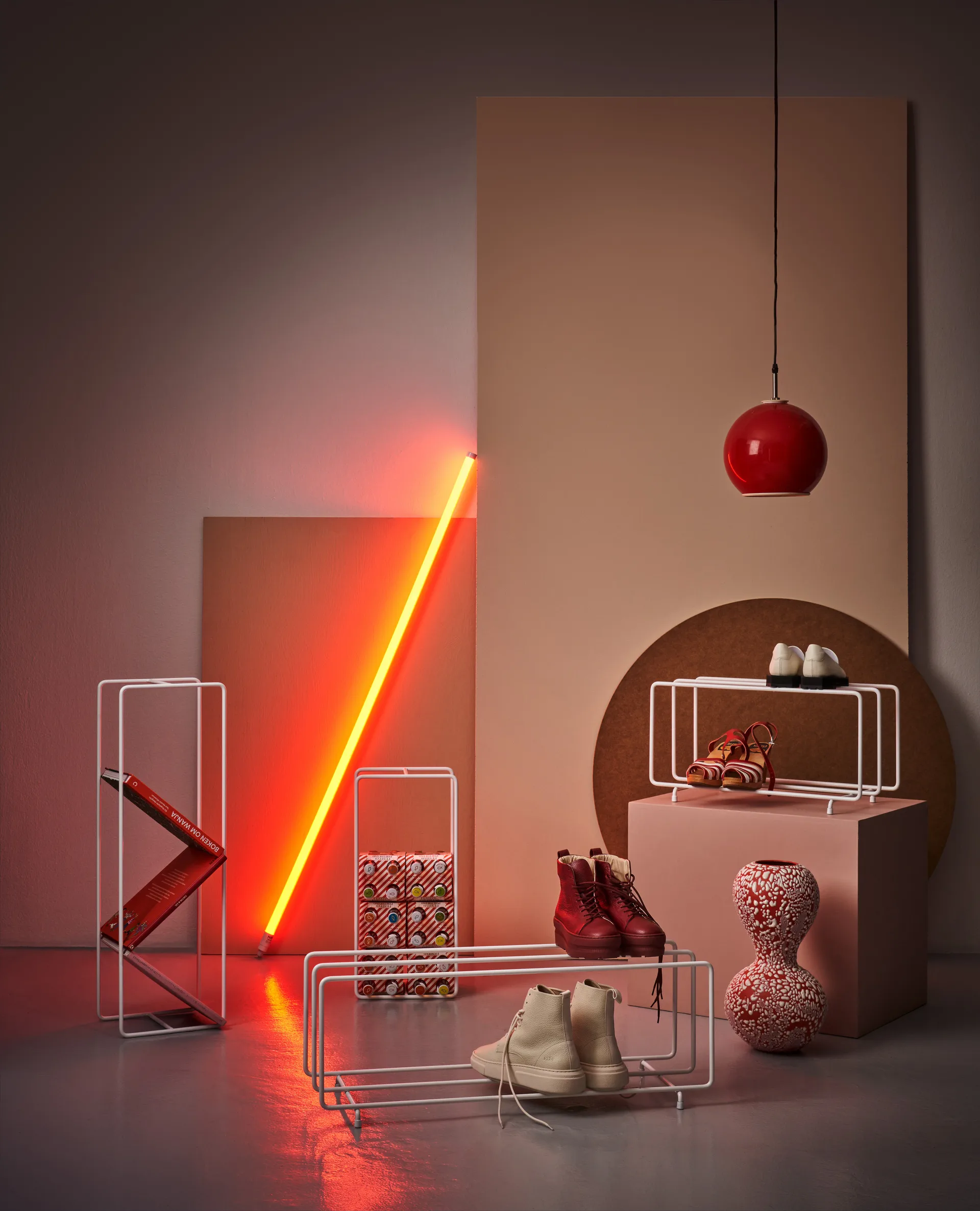 Étagère à chaussures Mixrack, Blanc Maze