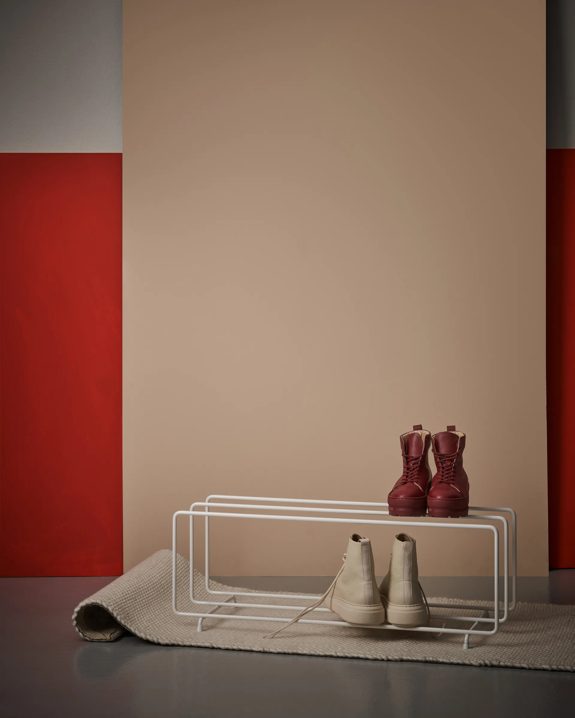 Étagère à chaussures Mixrack L, Blanc Maze