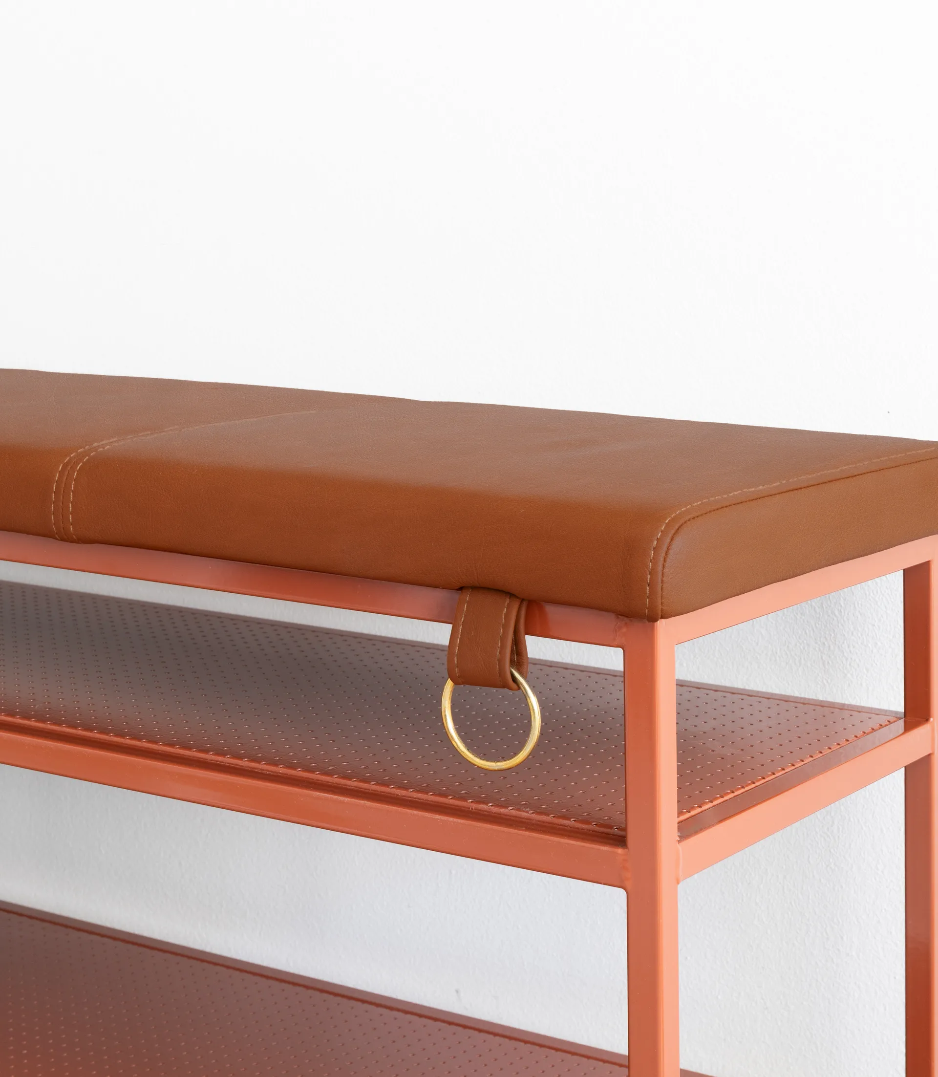 Étagère à chaussures Nancy, Cinnamon-vintage cognac Maze