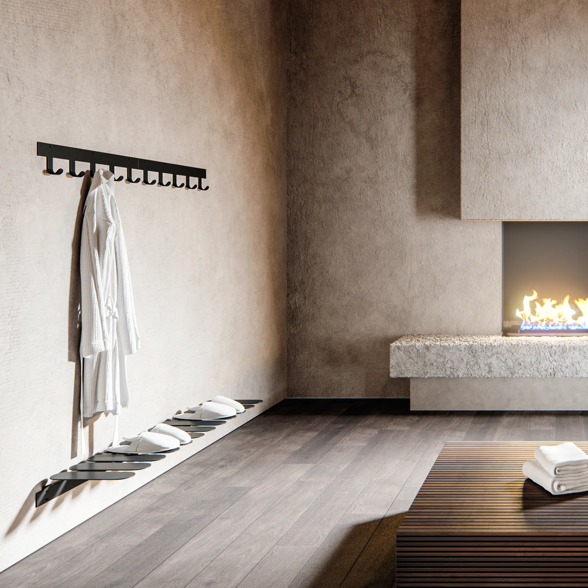 Etagère à chaussures Step, noir Maze