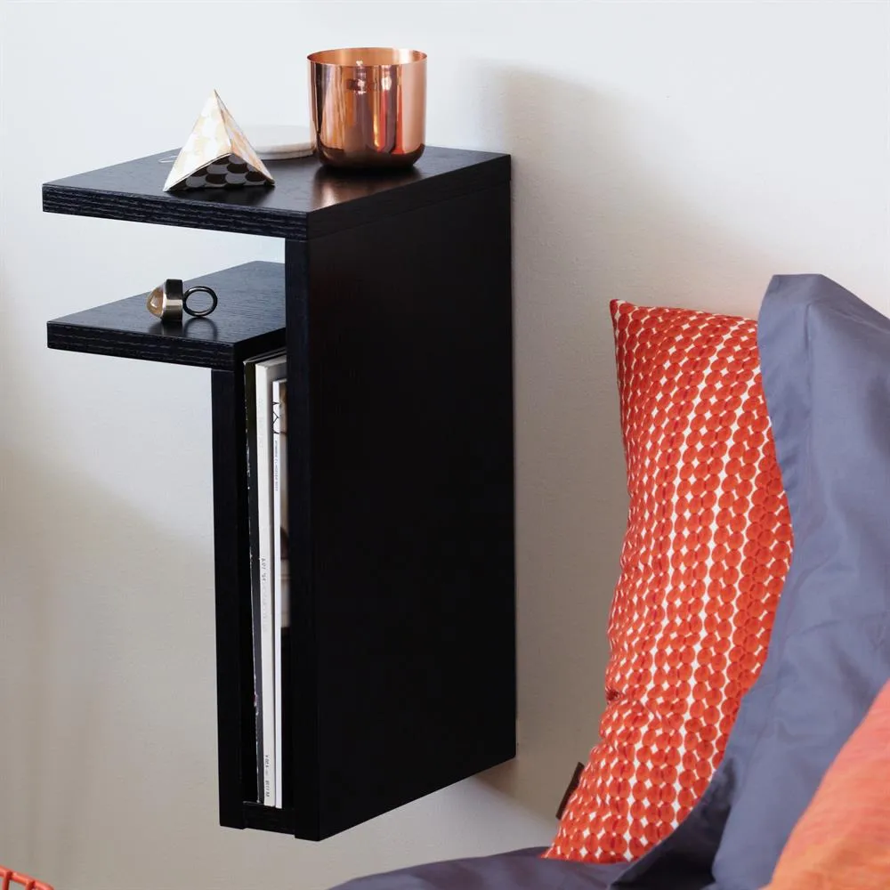 Etagère F-shelf noire, étagère f-shelf gauche Maze