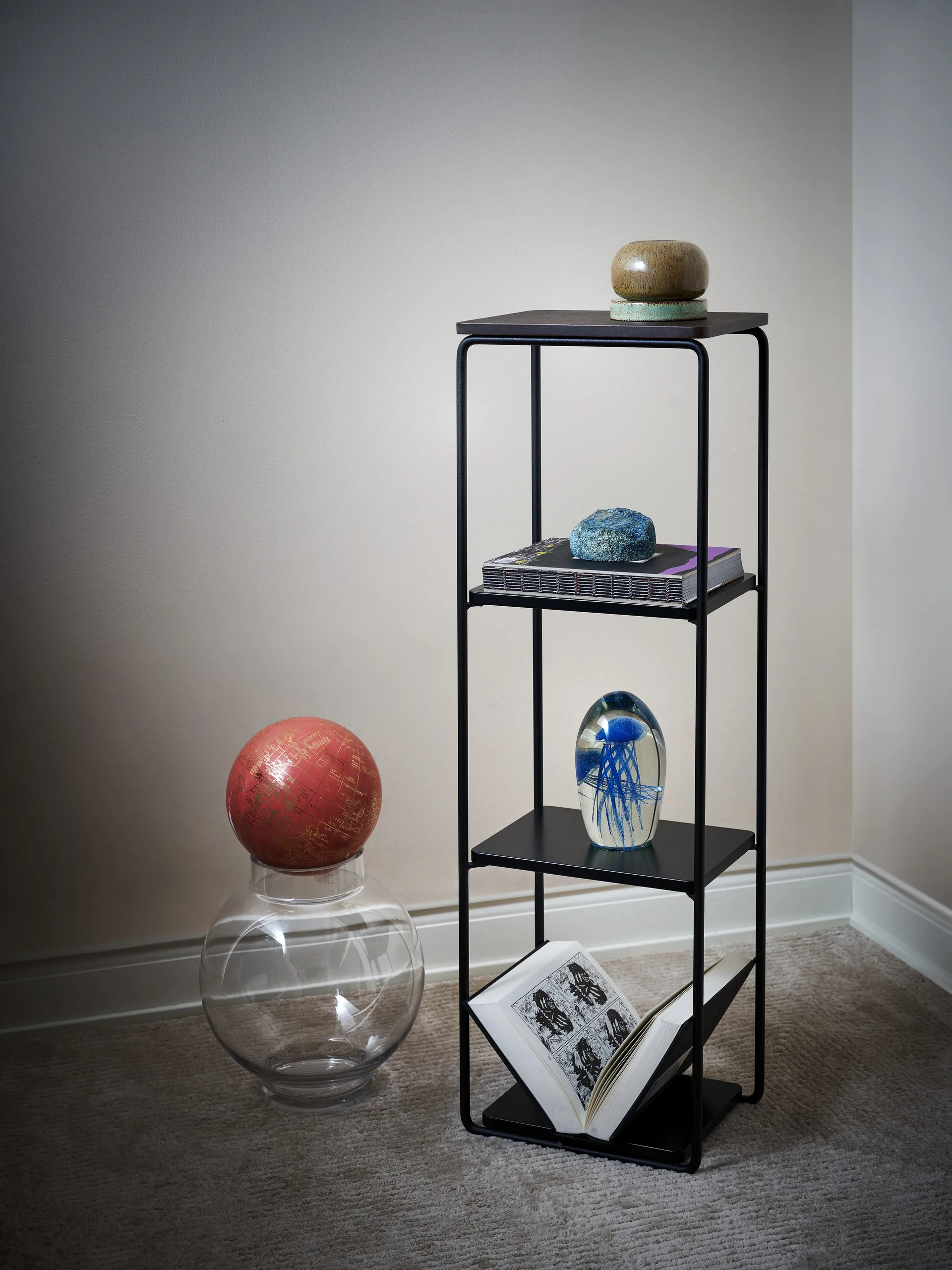 Étagère Mixrack Floor Shelf L 26x19x82,2 cm, Stained oak-black Maze