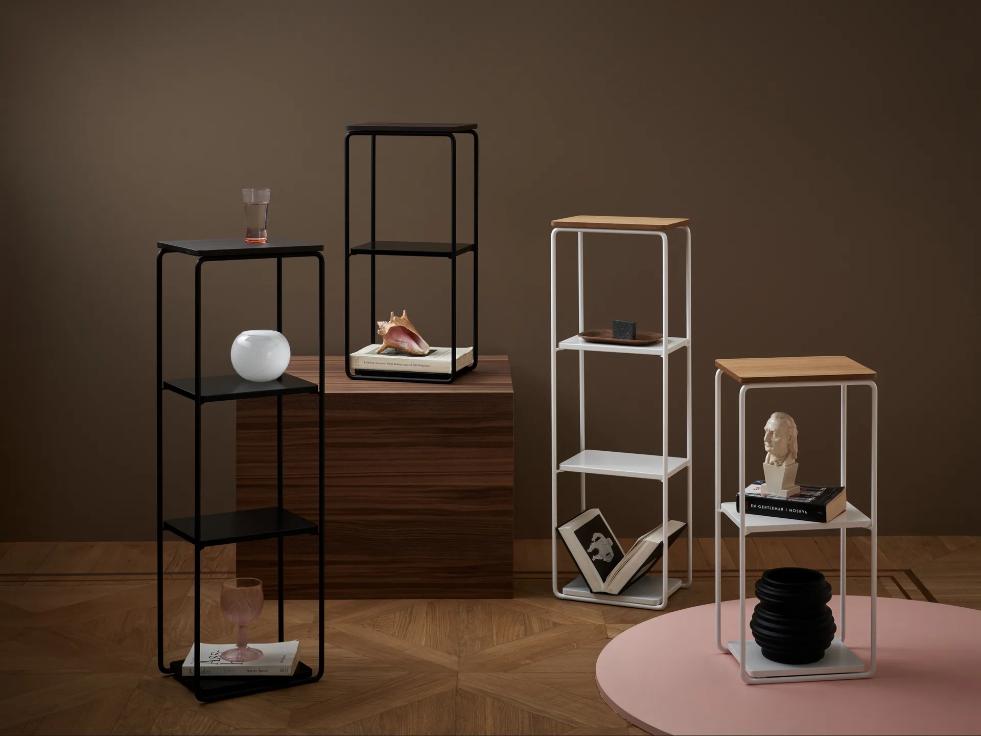 Étagère Mixrack Floor Shelf S 26x19x57,2 cm, Stained oak-black Maze