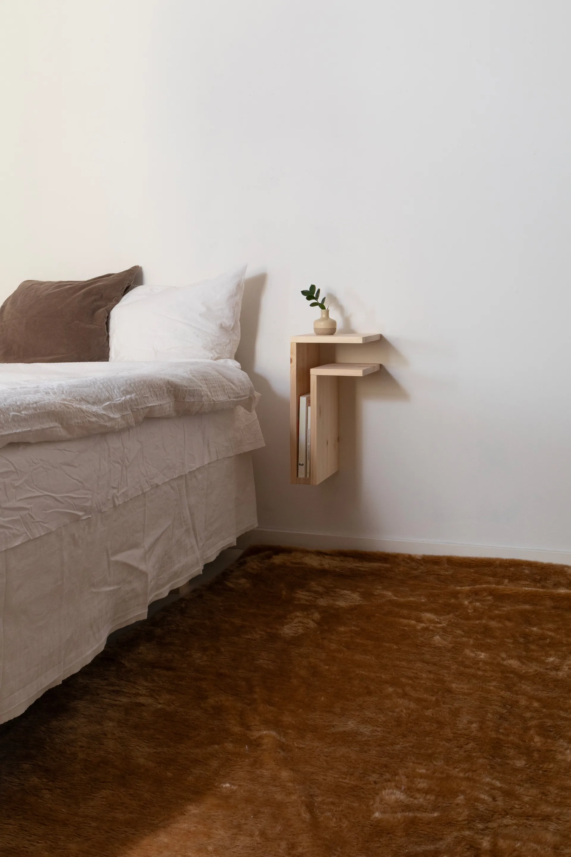 Étagère murale F-shelf Play DIY, Pin, droite Maze