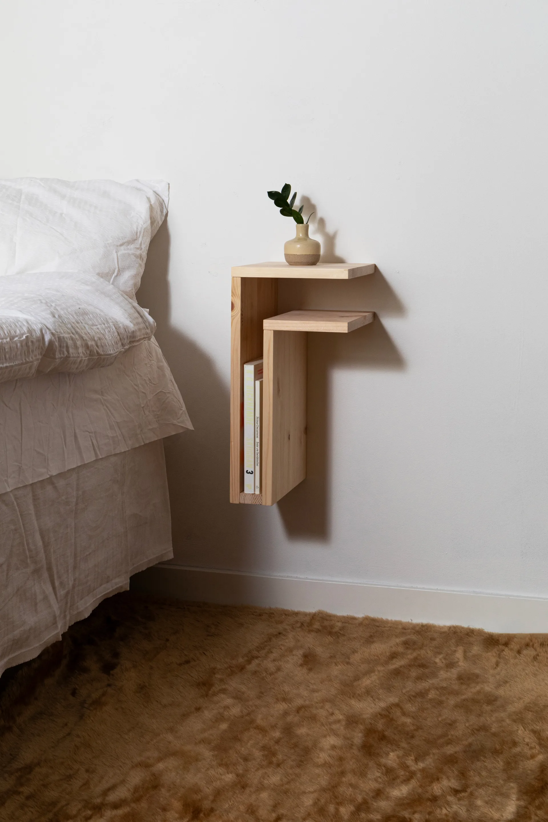 Étagère murale F-shelf Play DIY, Pin, droite Maze