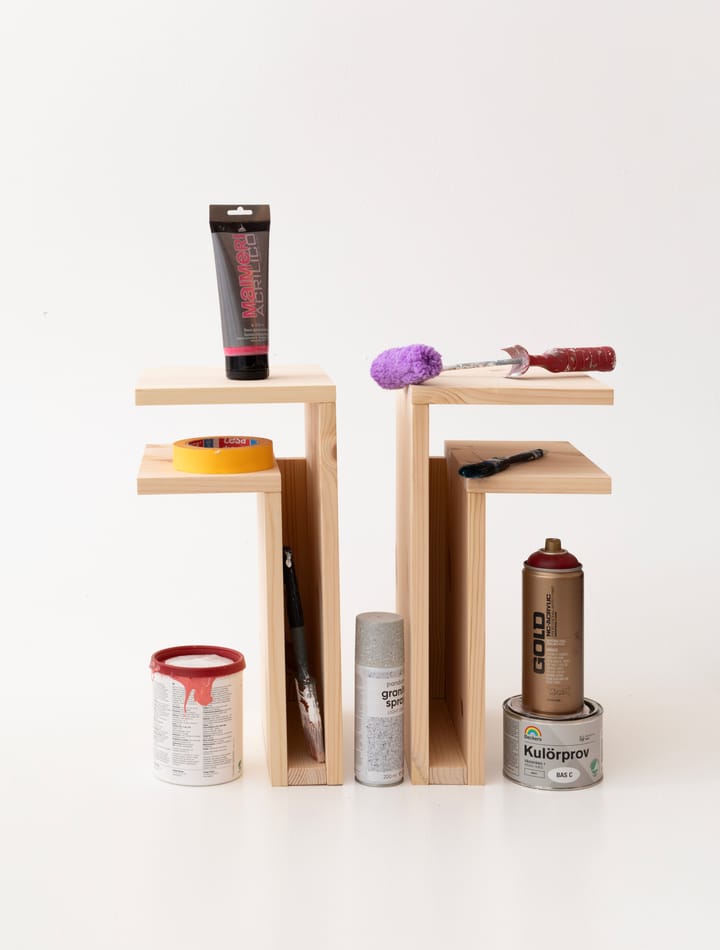 Étagère murale F-shelf Play DIY, Pin, droite Maze
