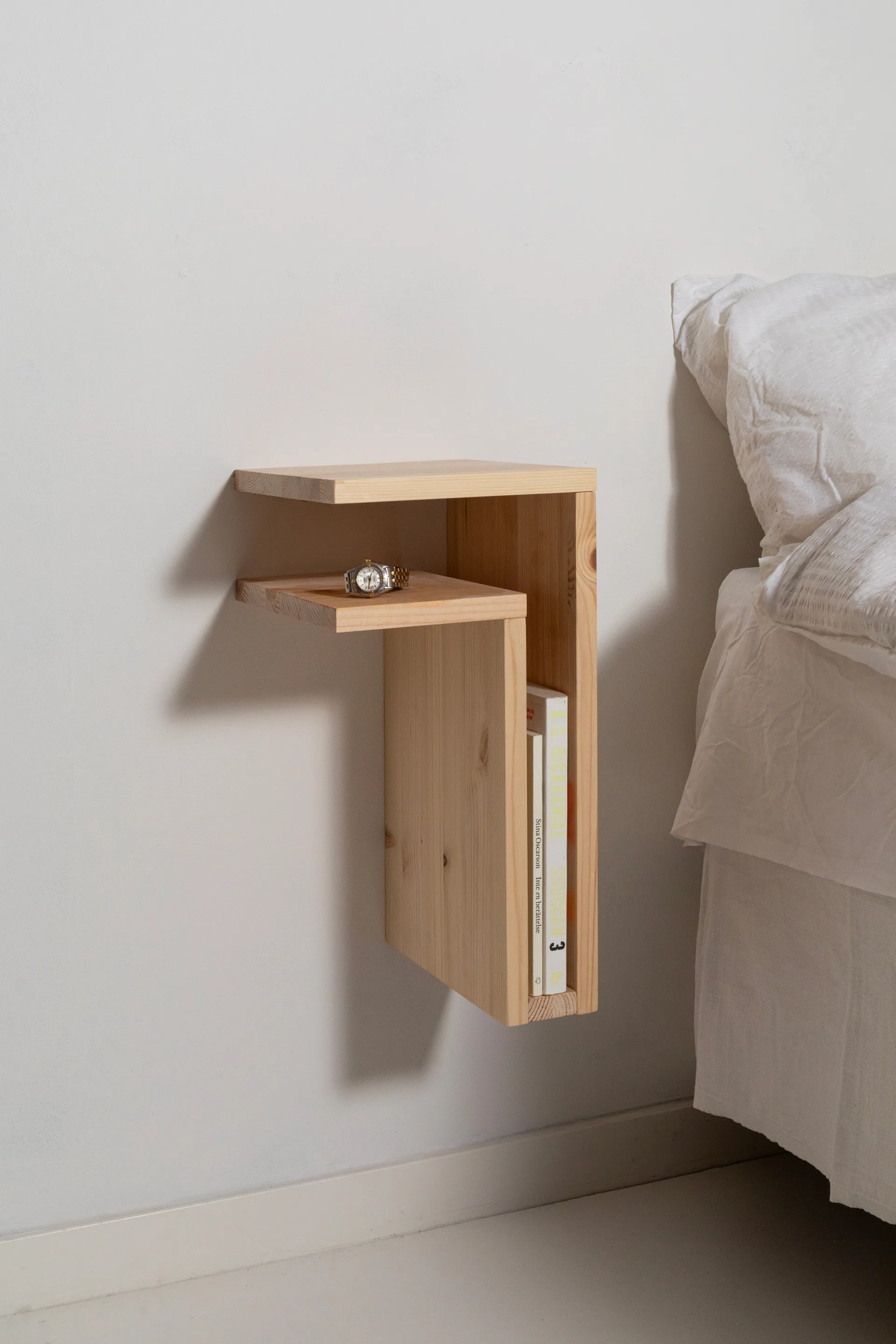 Étagère murale F-shelf Play DIY, Pin, gauche Maze
