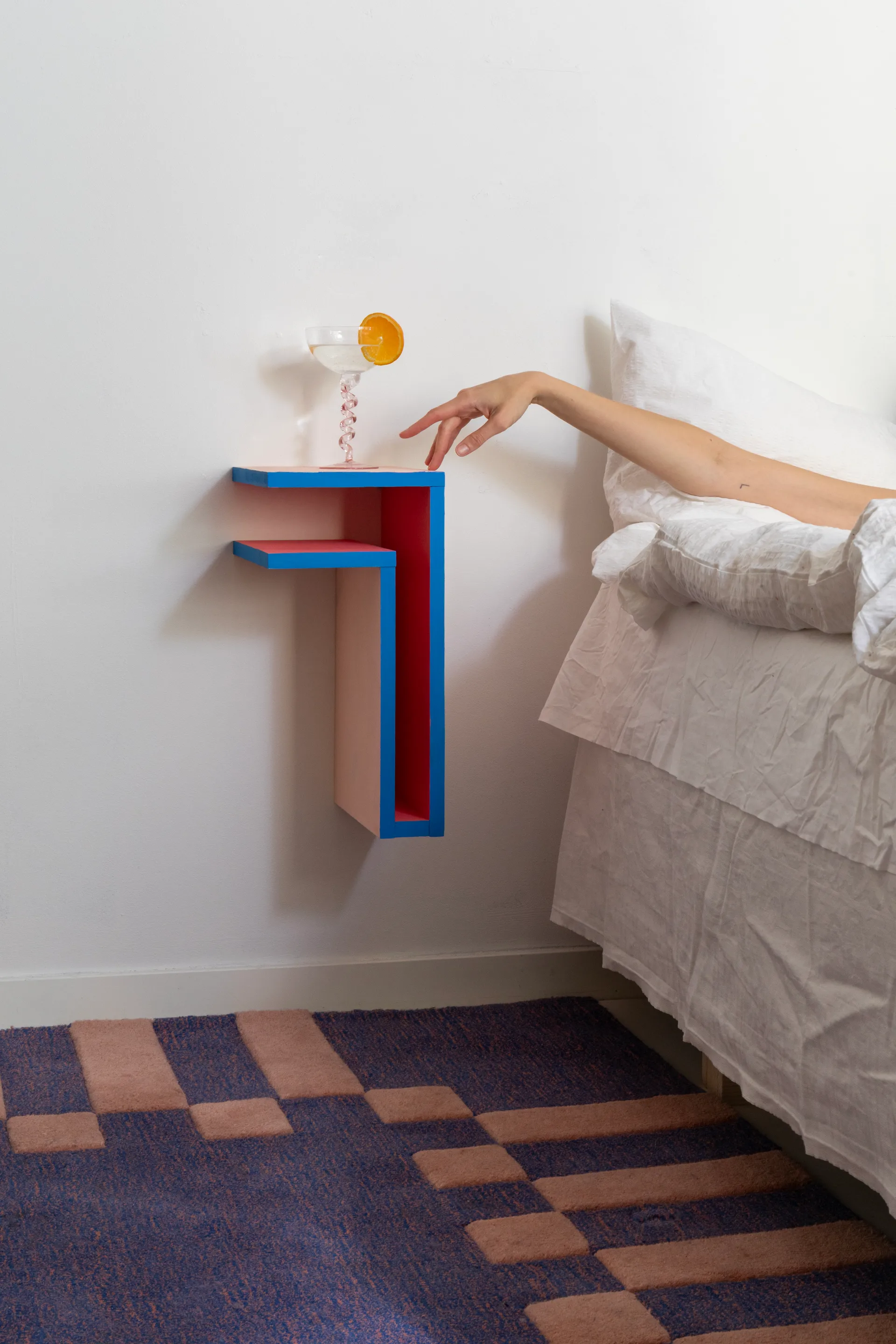 Étagère murale F-shelf Play DIY, Pin, gauche Maze