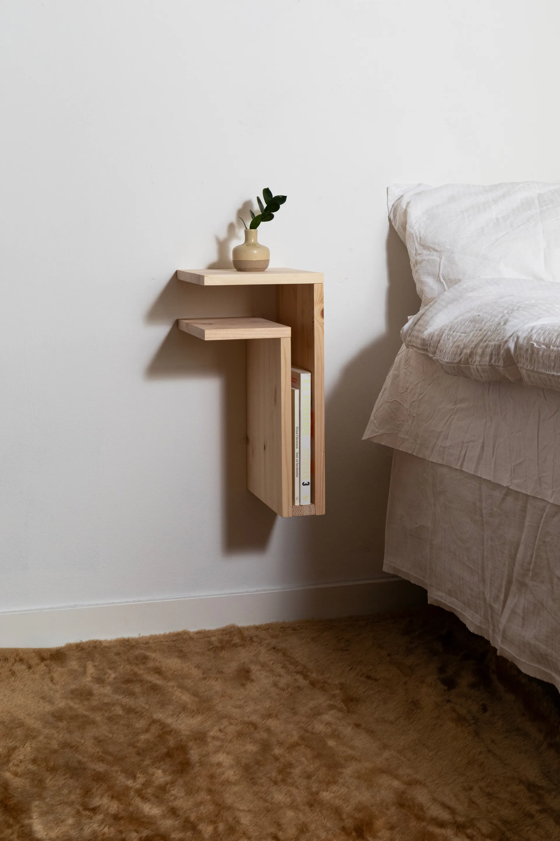 Étagère murale F-shelf Play DIY, Pin, gauche Maze
