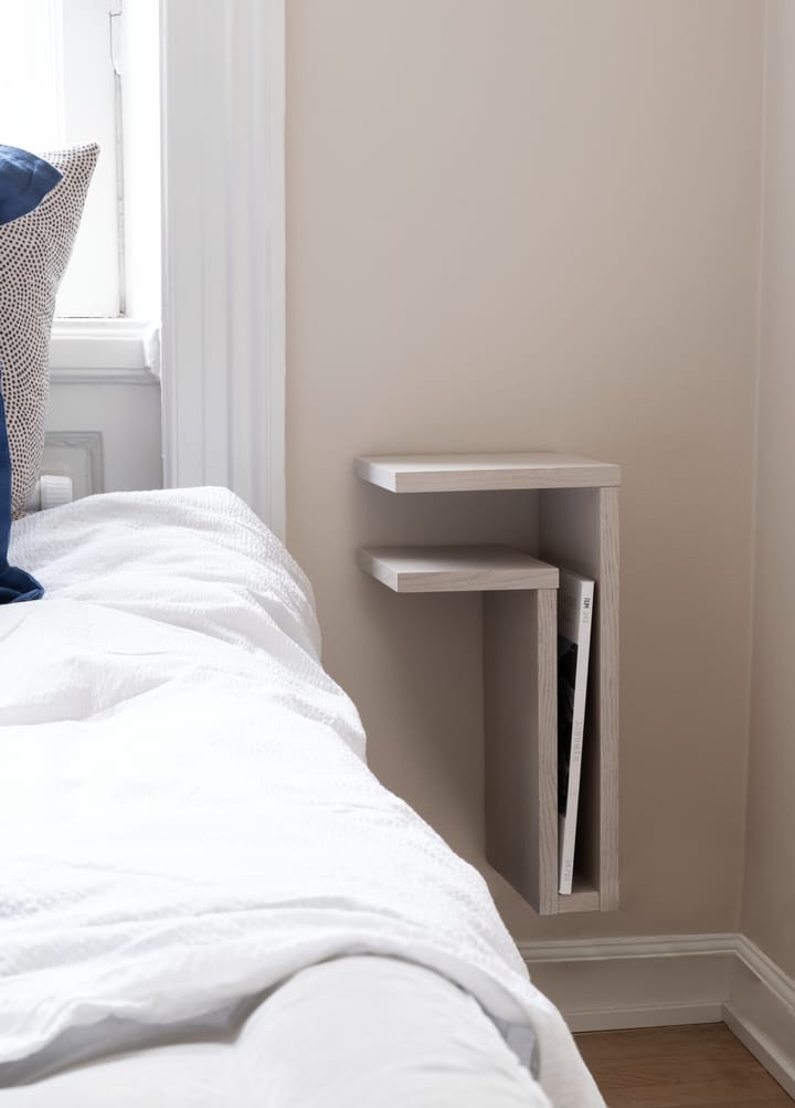 Étagère murale F-shelf white oak, Étagère de gauche Maze