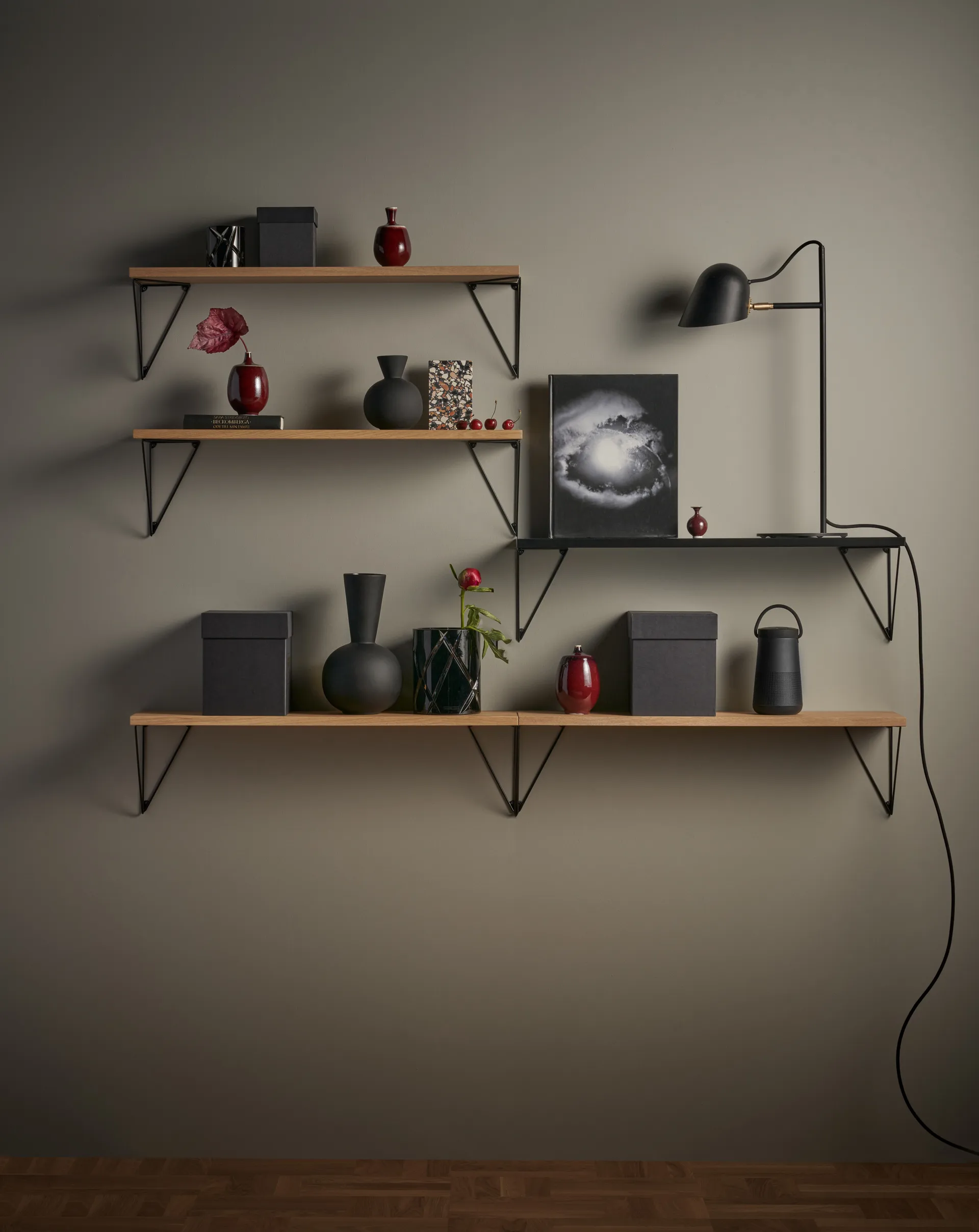 Étagère Pythagoras (planche), chêne Maze