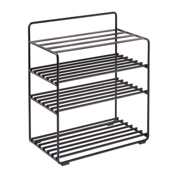 Étagère-tabouret Lower East Seat 50x28x58 cm - Black-black leather - Maze