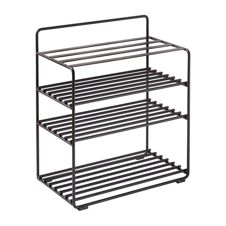 Étagère-tabouret Lower East Seat 50x28x58 cm - Black-black leather - Maze