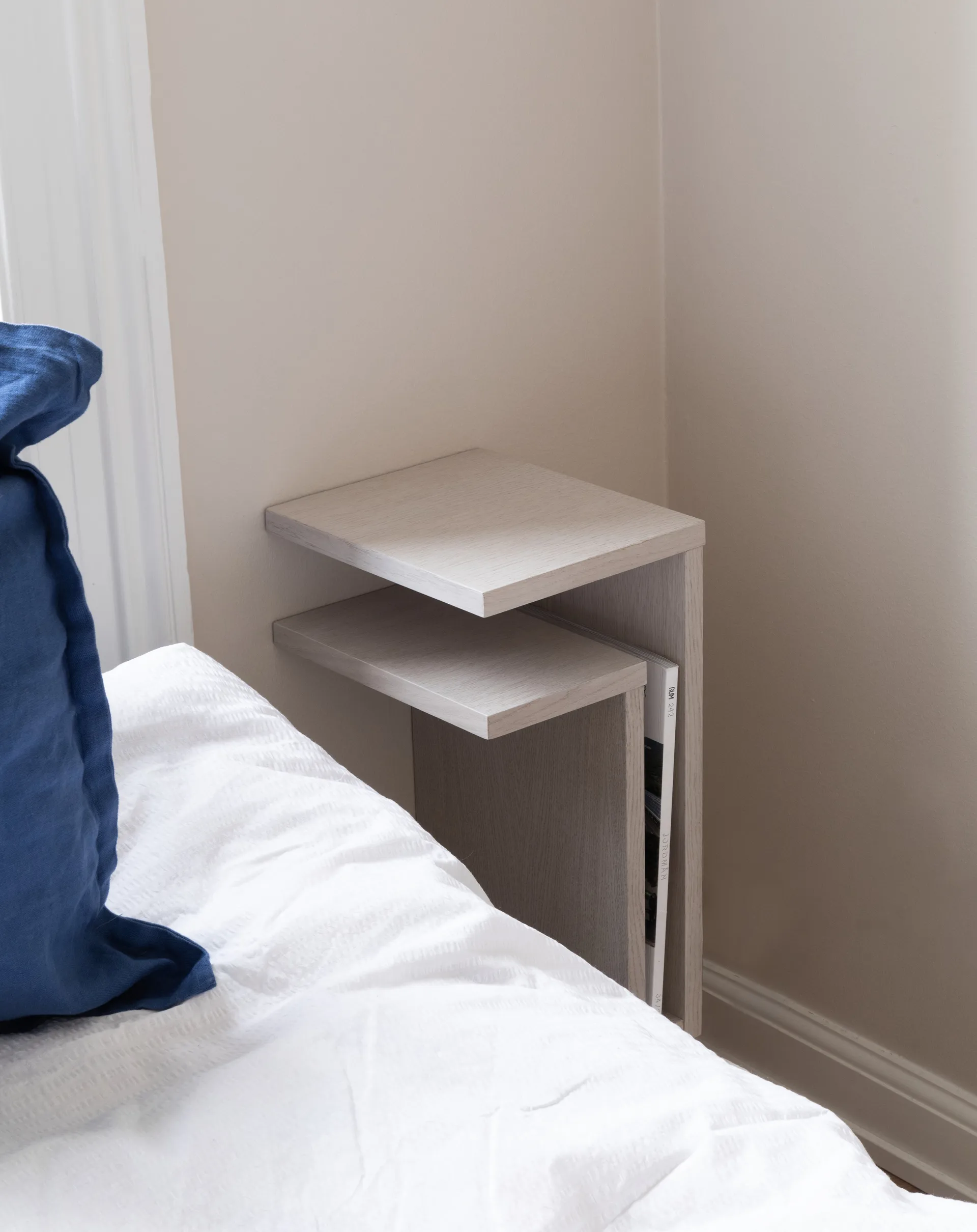 F-shelf étagère murale chêne blanc droite + gauche 2 parties Maze