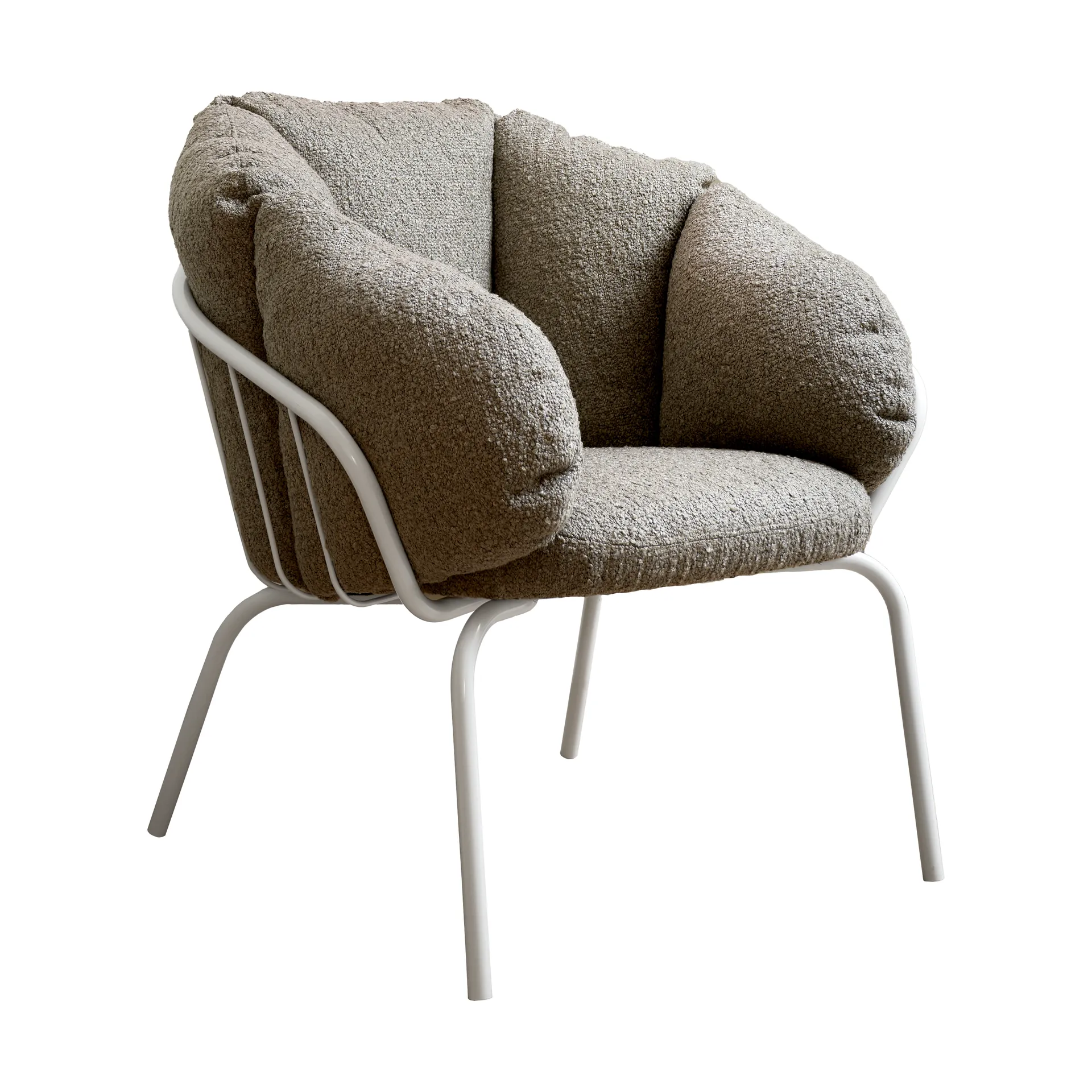 Fauteuil Same Easy, White-taupe Maze