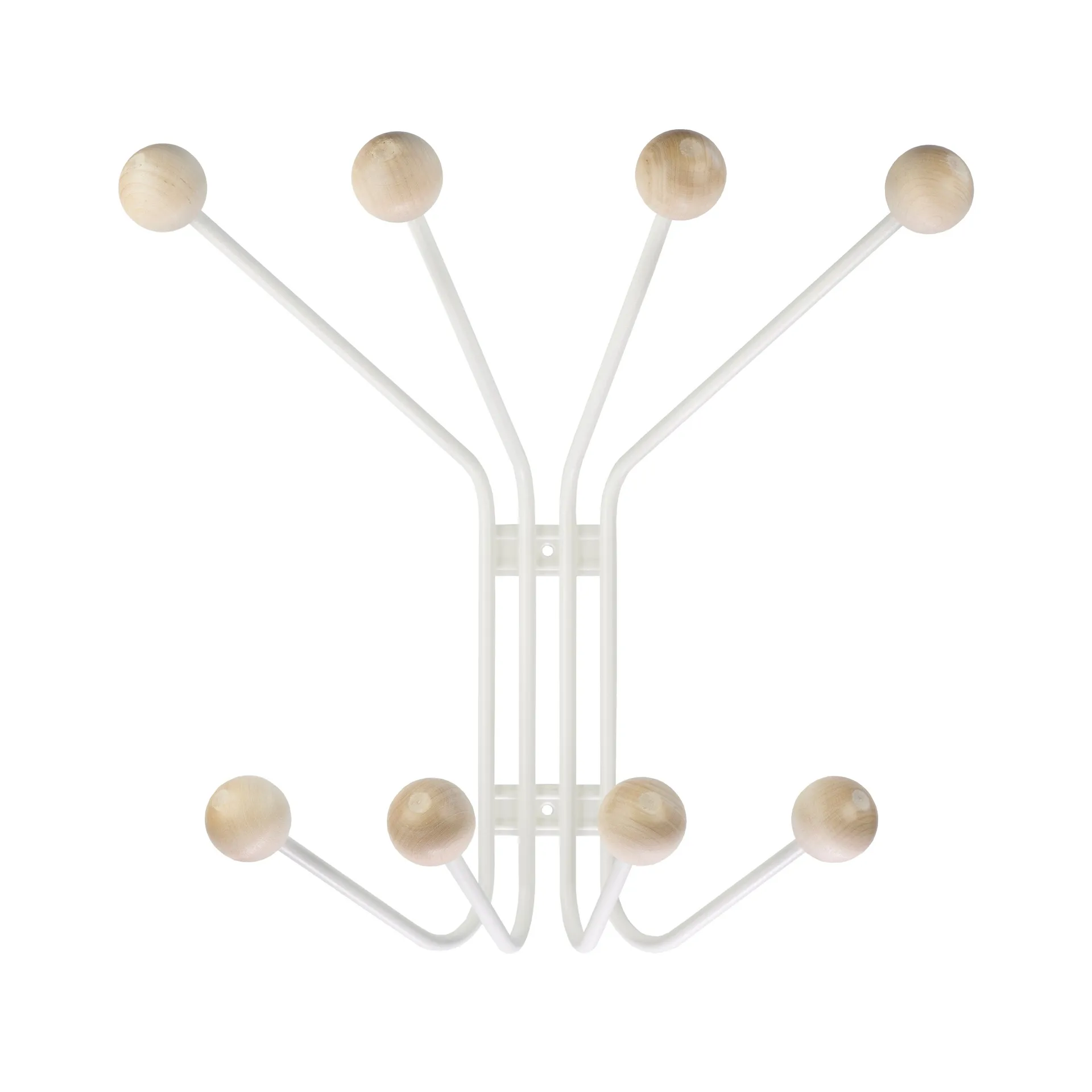 Patère Bill S, blanc Maze