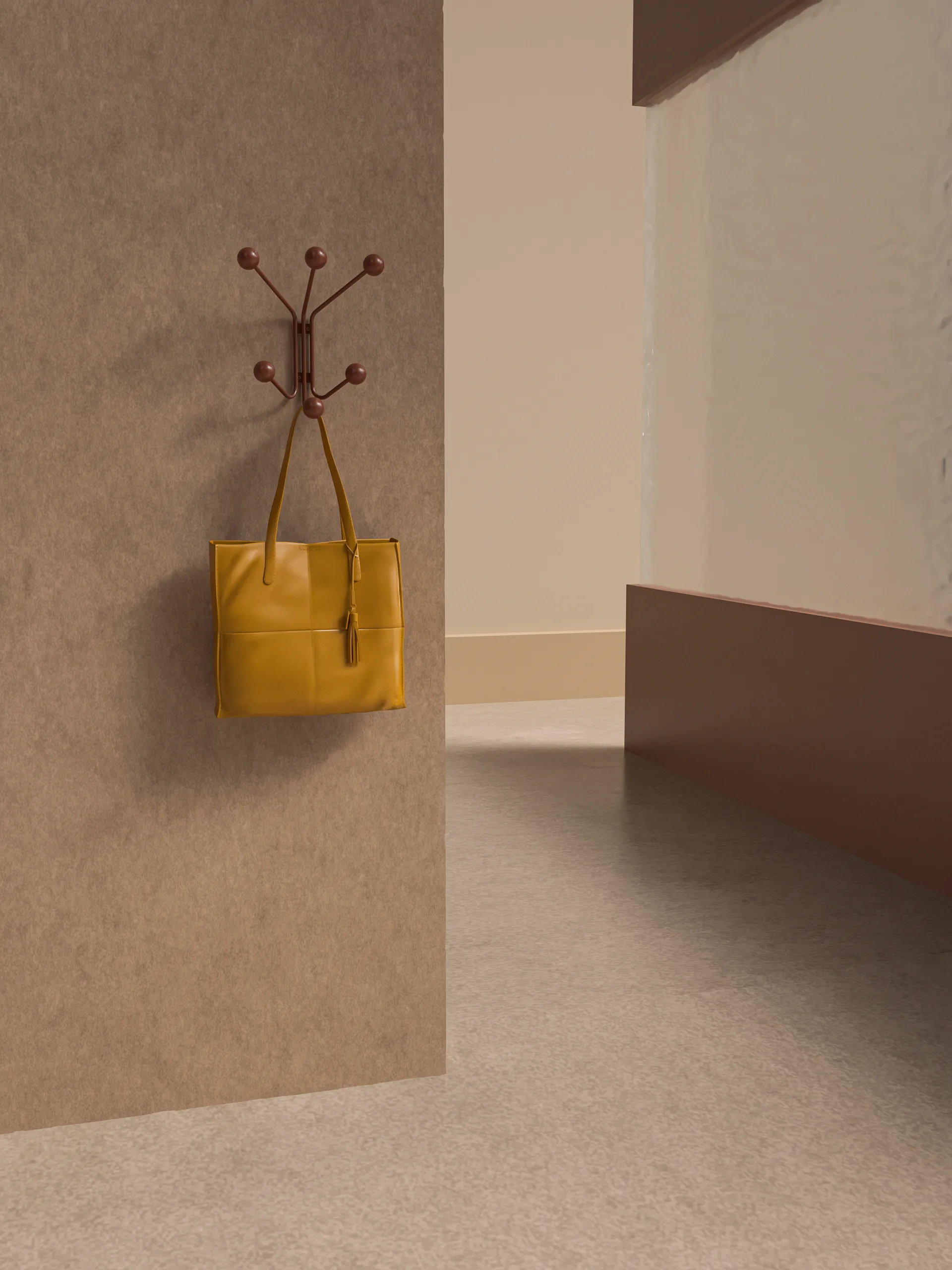 Patère Bill XS, Cinnamon Maze