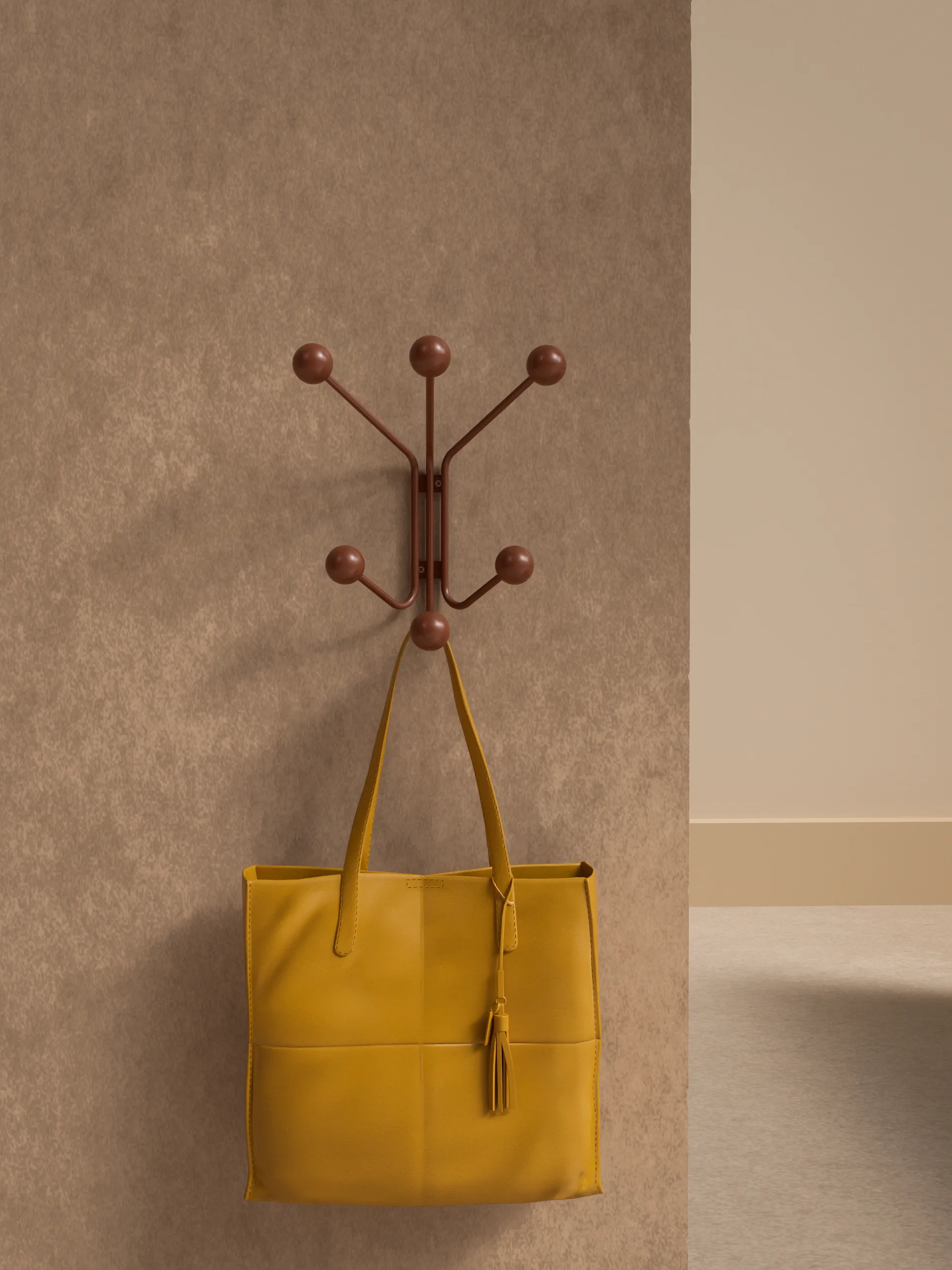 Patère Bill XS, Cinnamon Maze