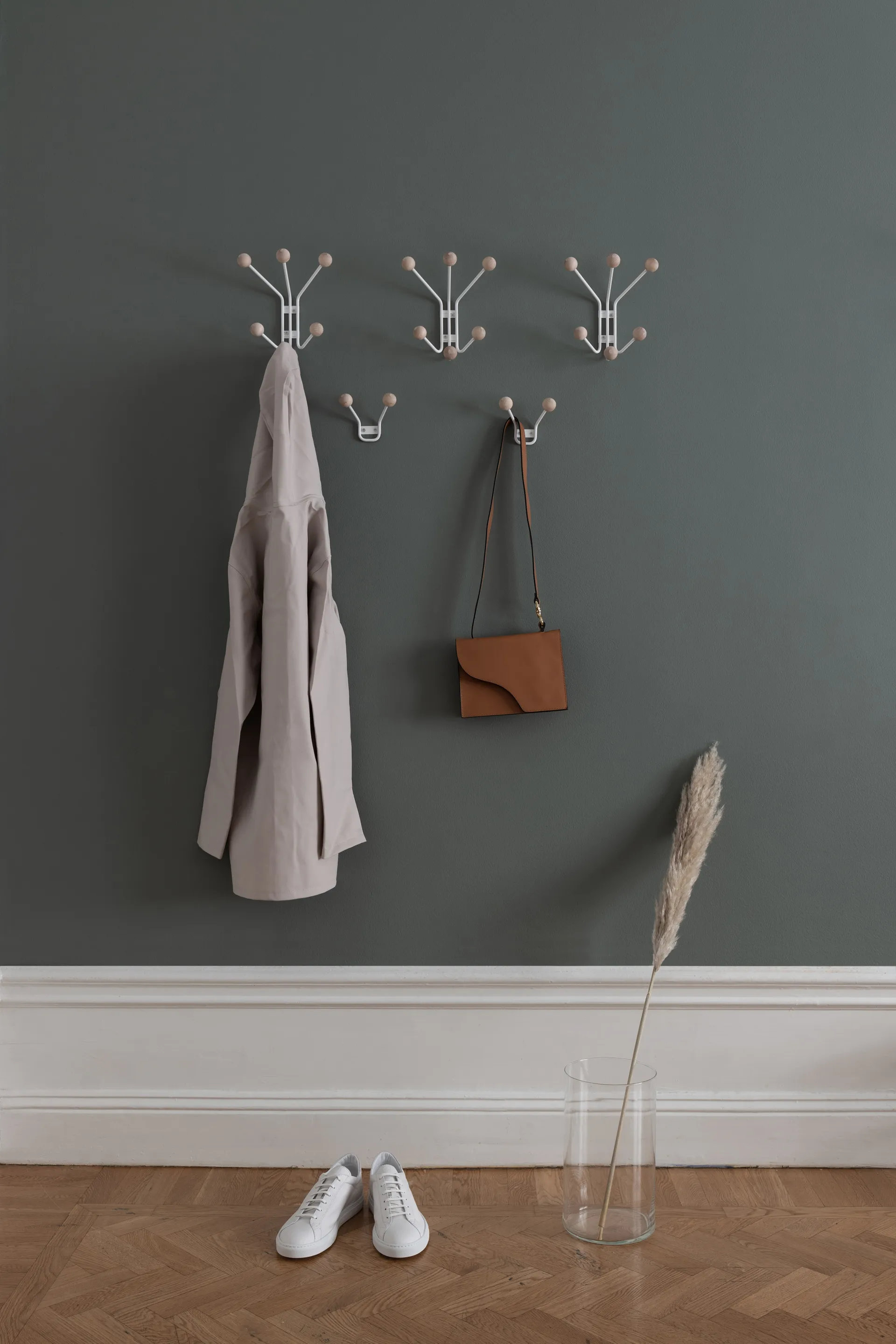 Patère Bill XS, Greige Maze