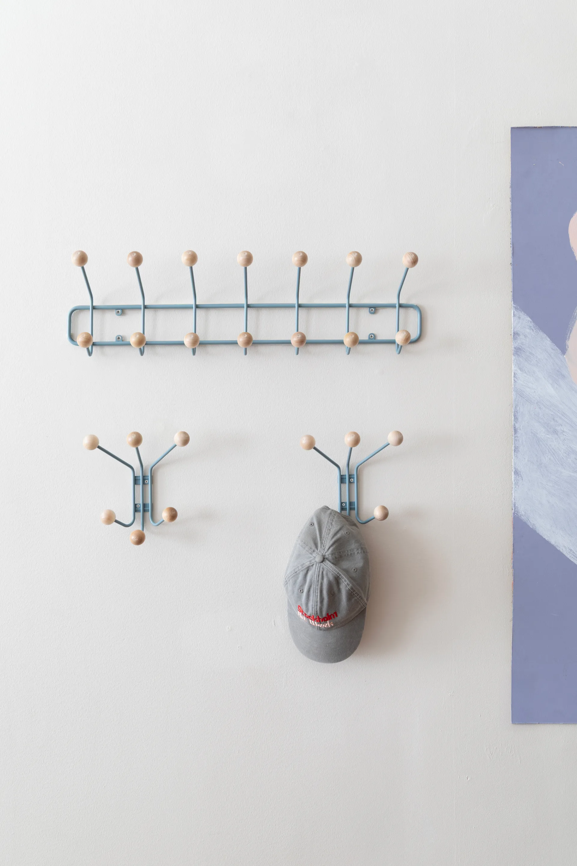 Patère Bill XS, Pigeon blue Maze