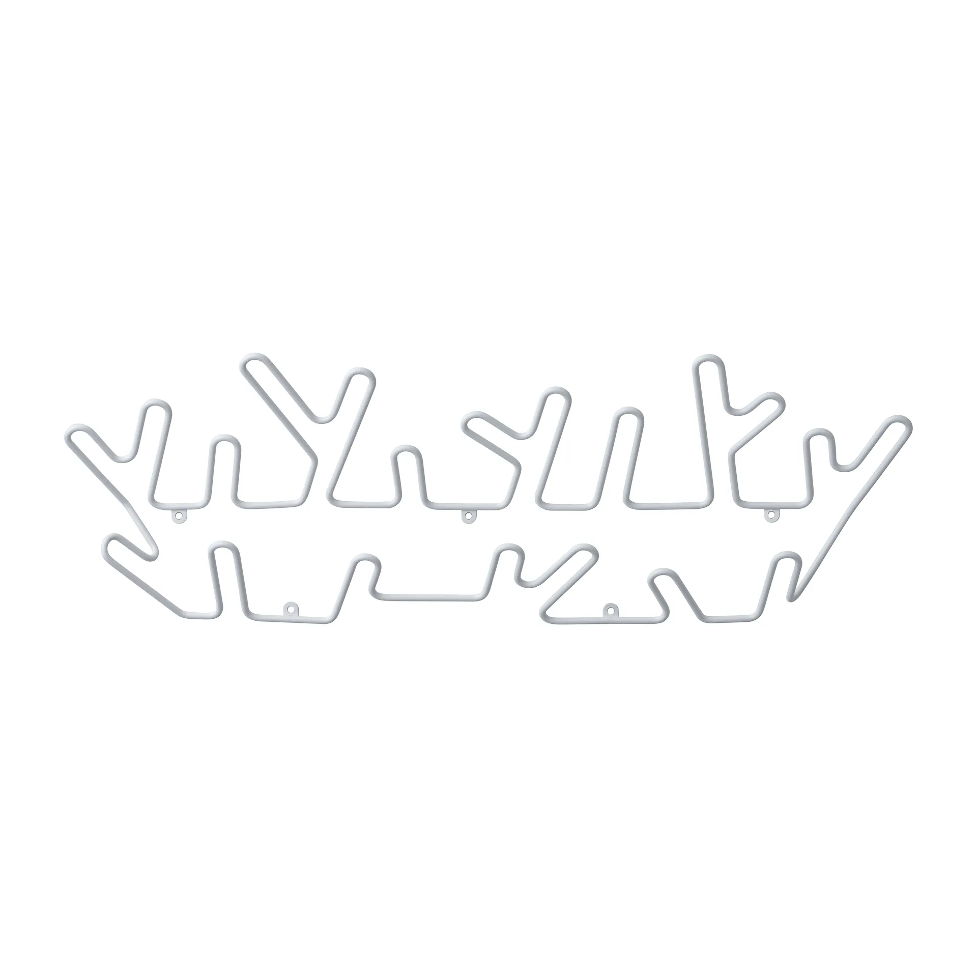 Patère Crown L, White Maze