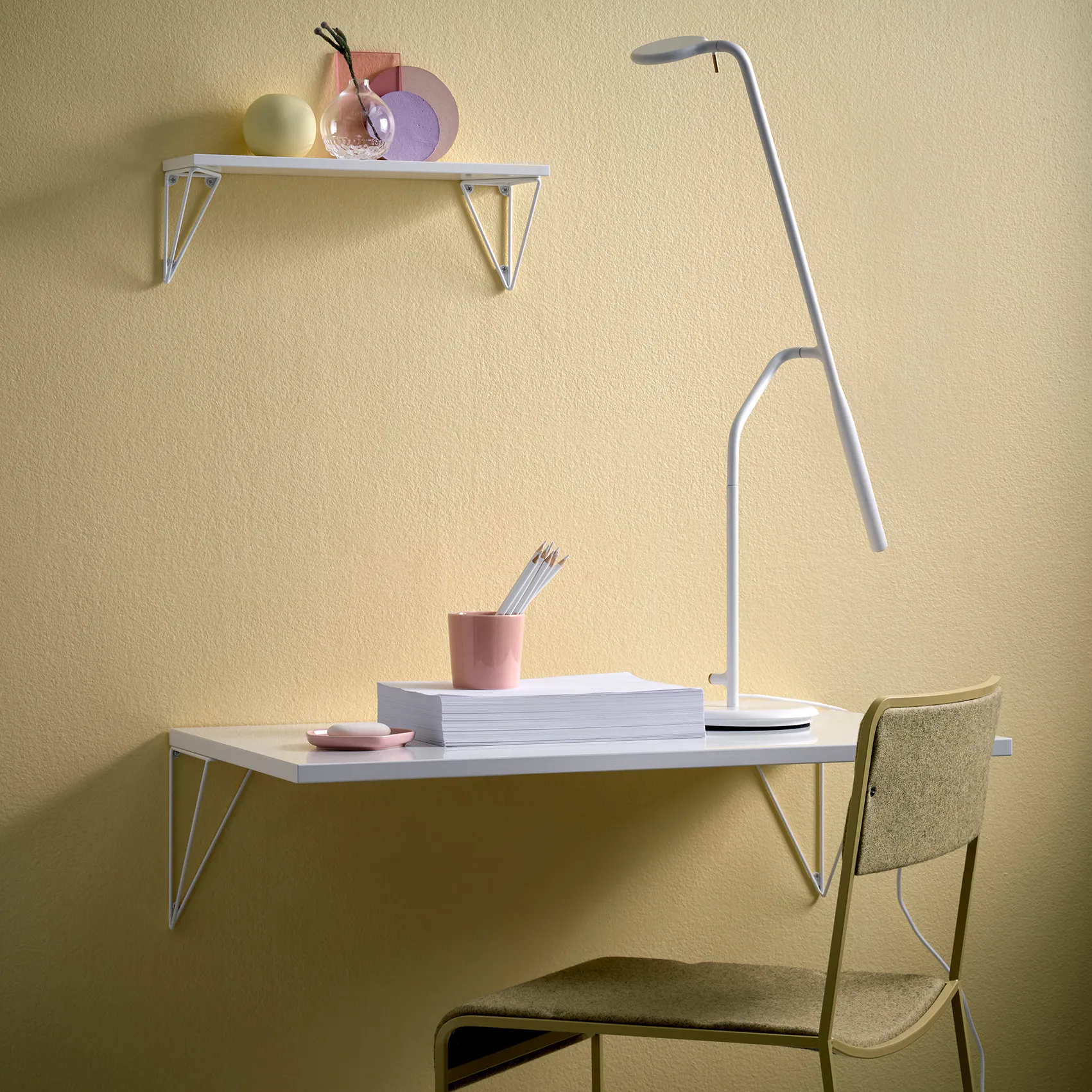 Planche de bureau Pythagoras, Blanc Maze