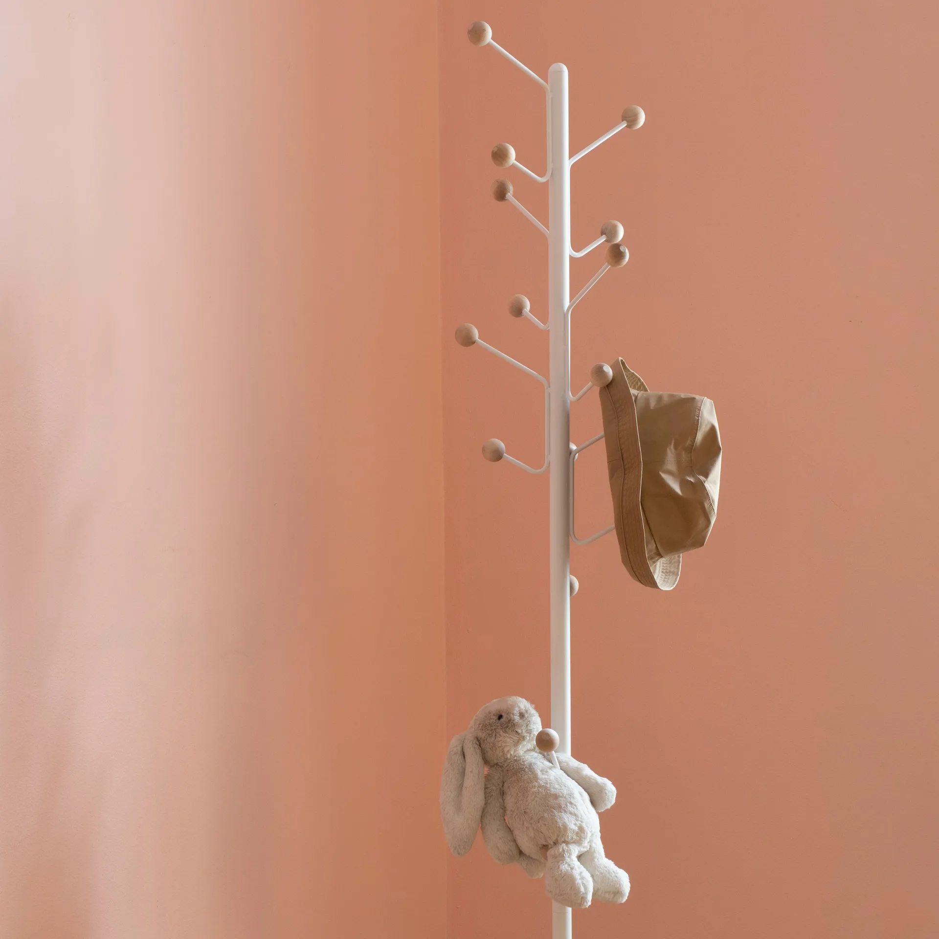 Porte-manteau Bill Floor, Blanc Maze