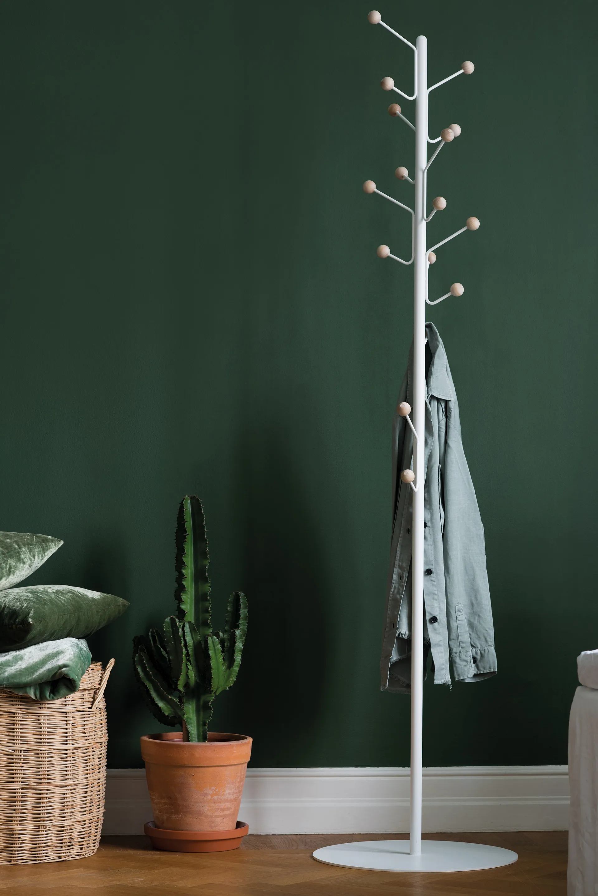 Porte-manteau Bill Floor, Blanc Maze