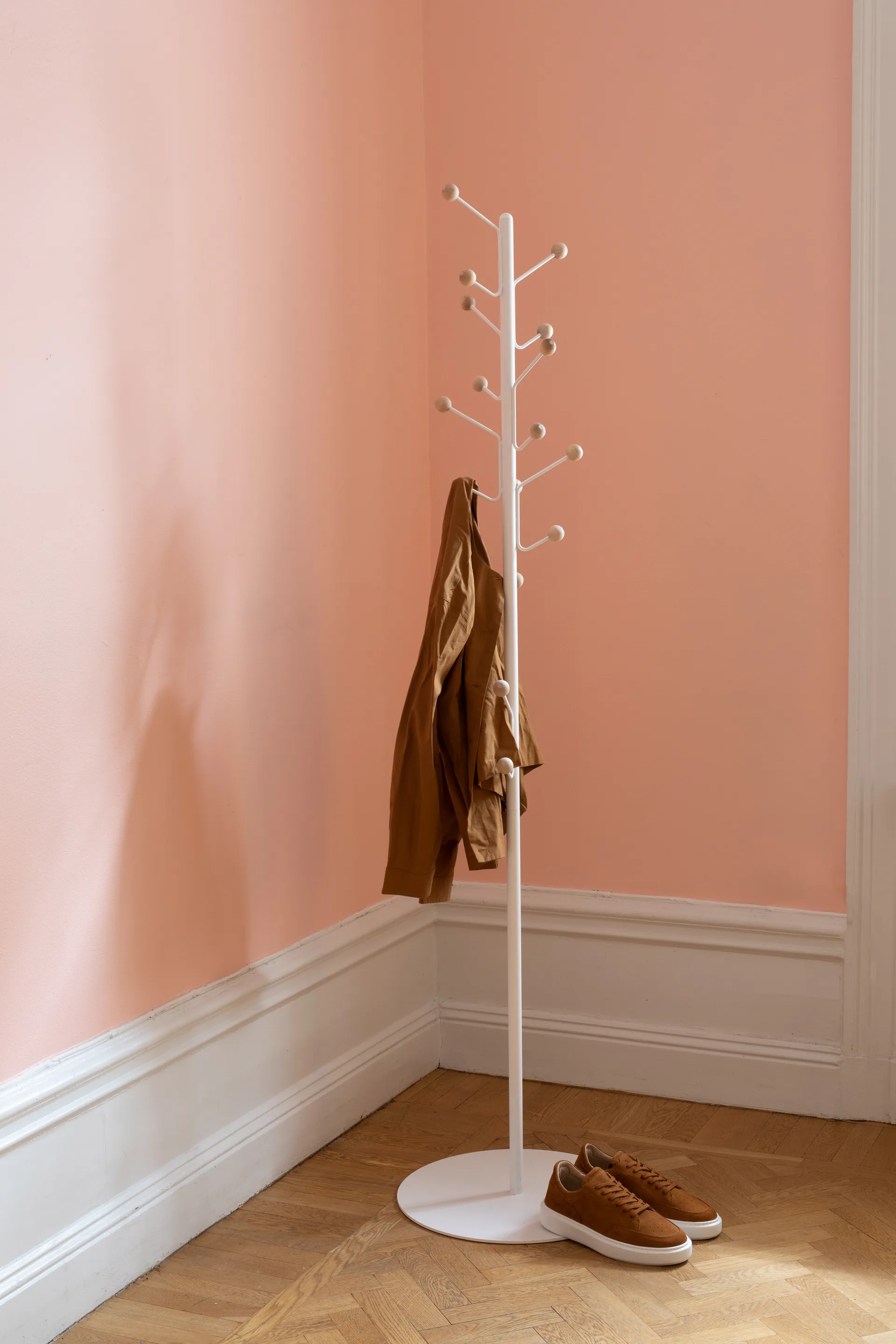Porte-manteau Bill Floor, Greige Maze