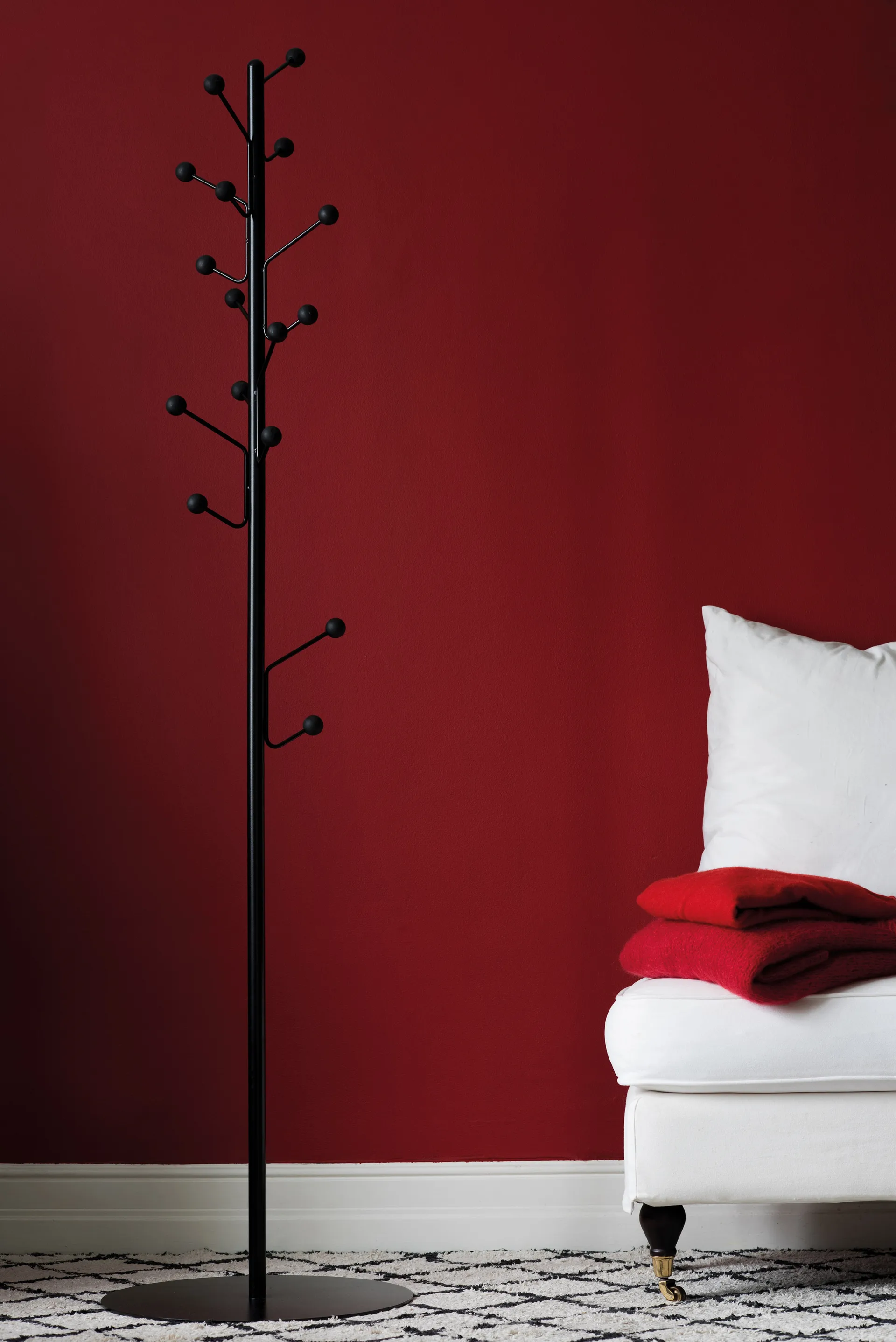 Porte-manteau Bill Floor, Noir Maze