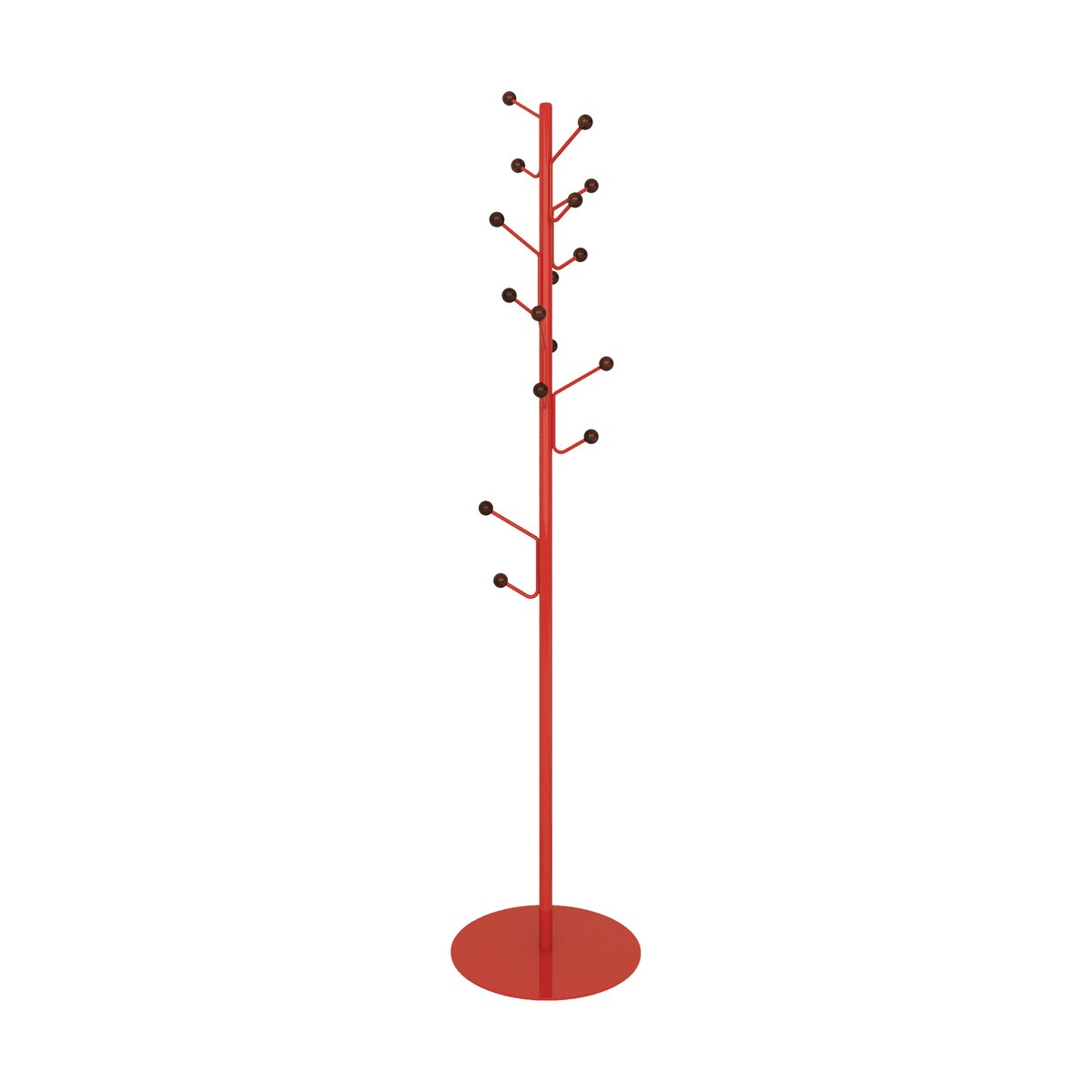 Maze Porte-manteau Bill Floor Rouge-marron foncé | Design Scandinave | Cintres & portants | Rouge