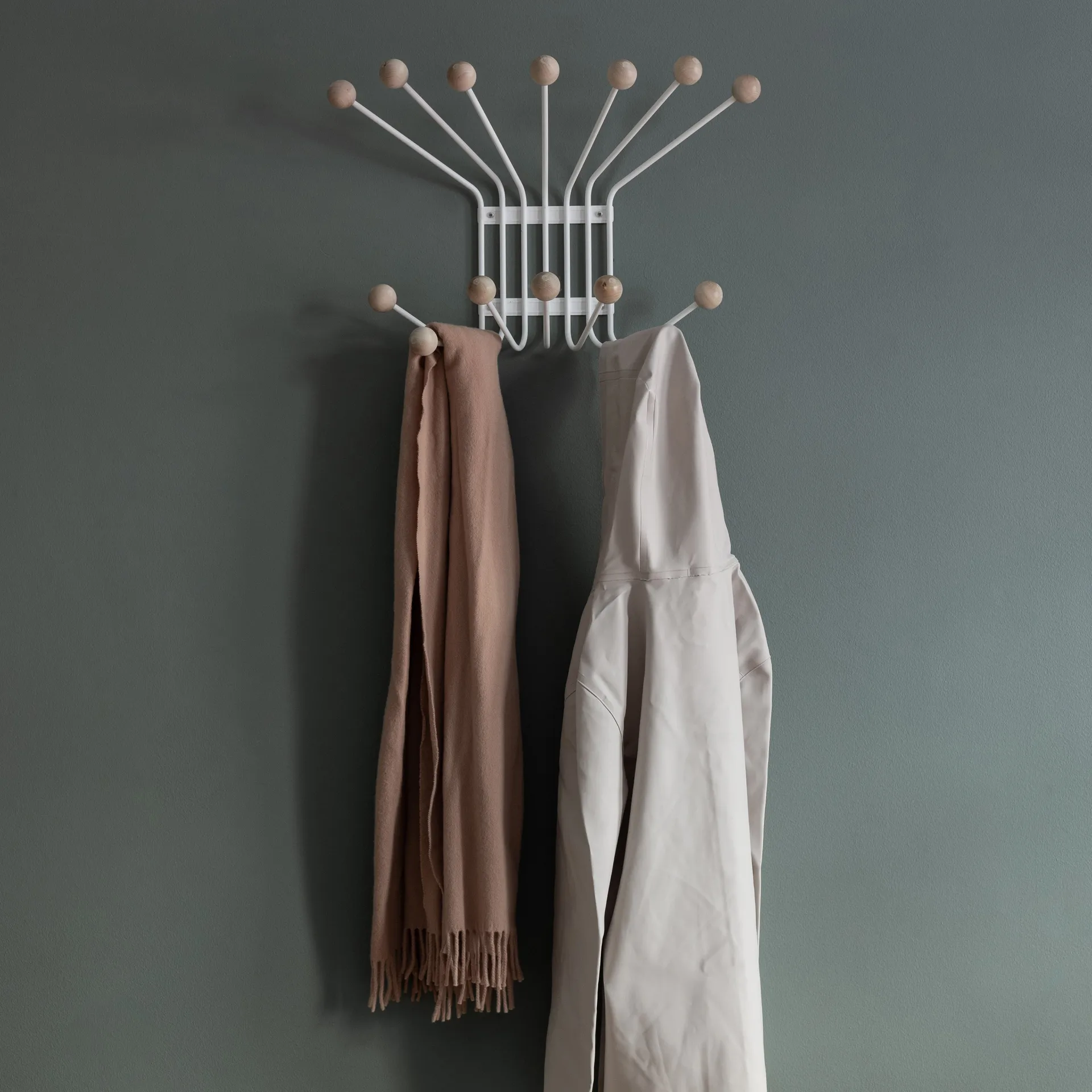 Porte-manteau Bill L, blanc Maze