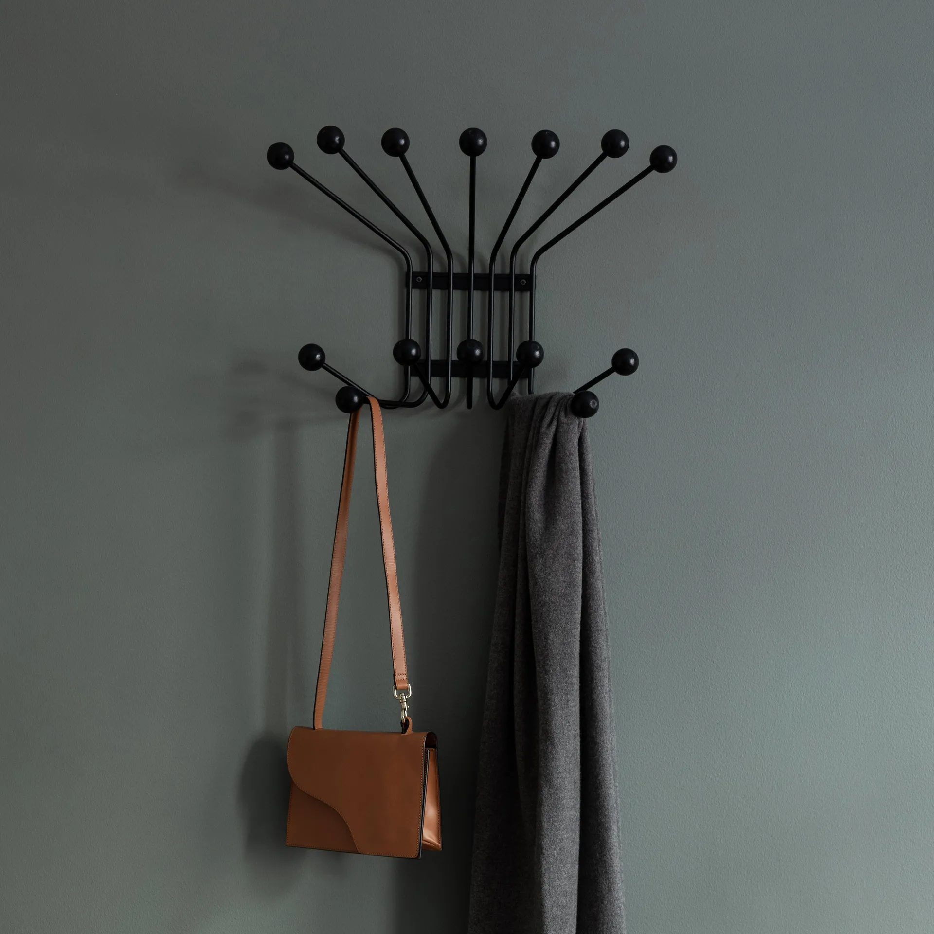 Porte-manteau Bill L, noir Maze