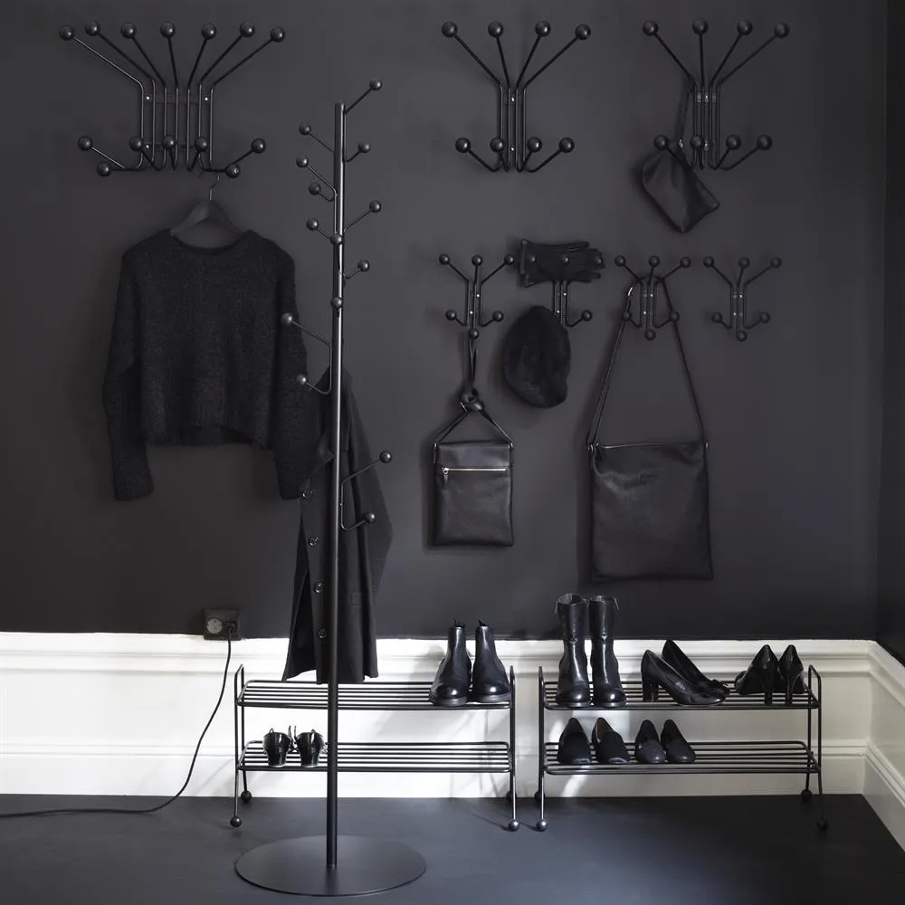 Porte-manteau Bill L, noir Maze