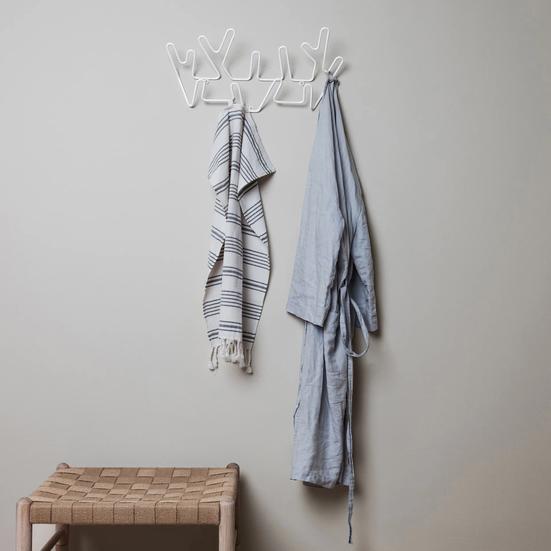 Porte-manteau Crown, blanc Maze