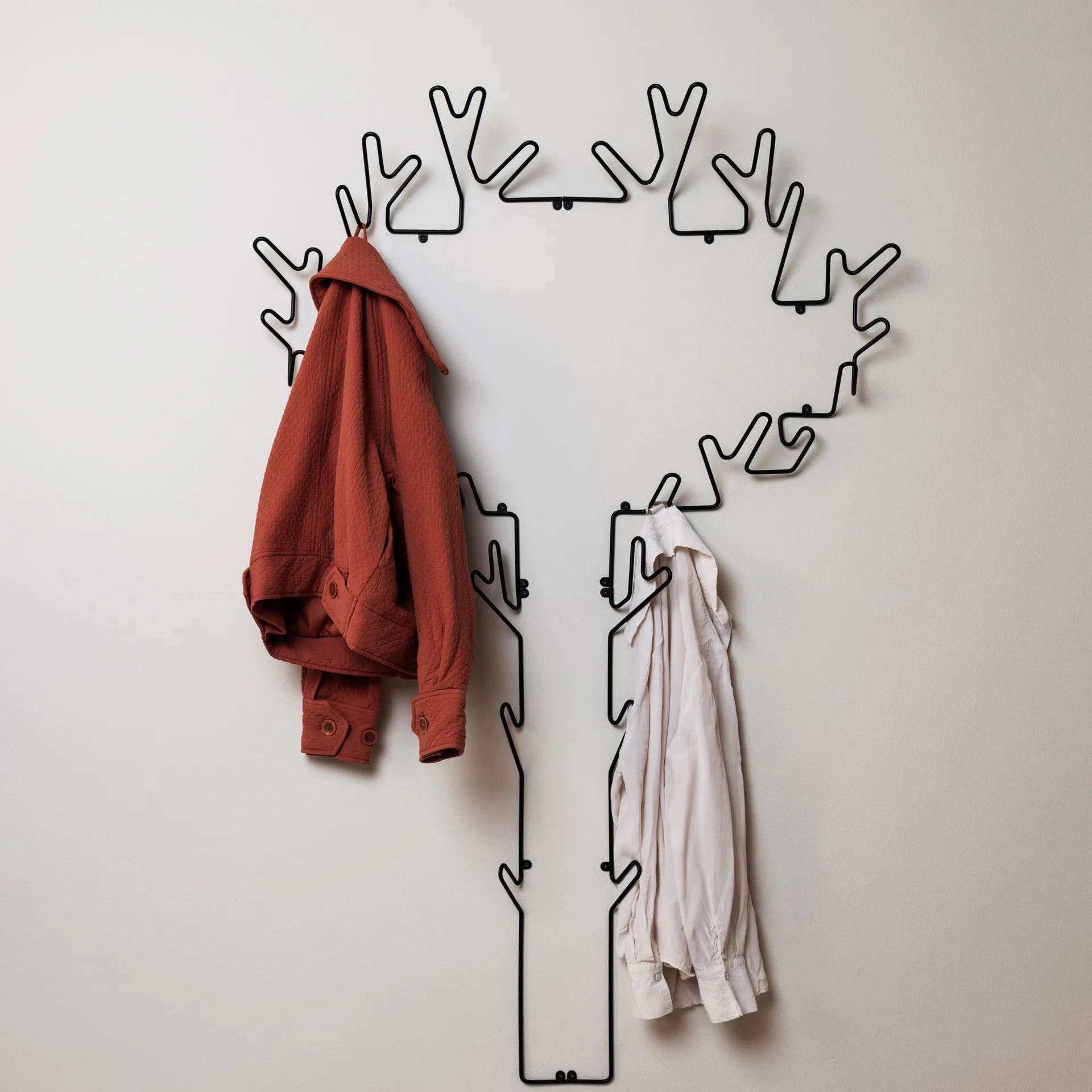 Porte-manteau Tree, noir Maze