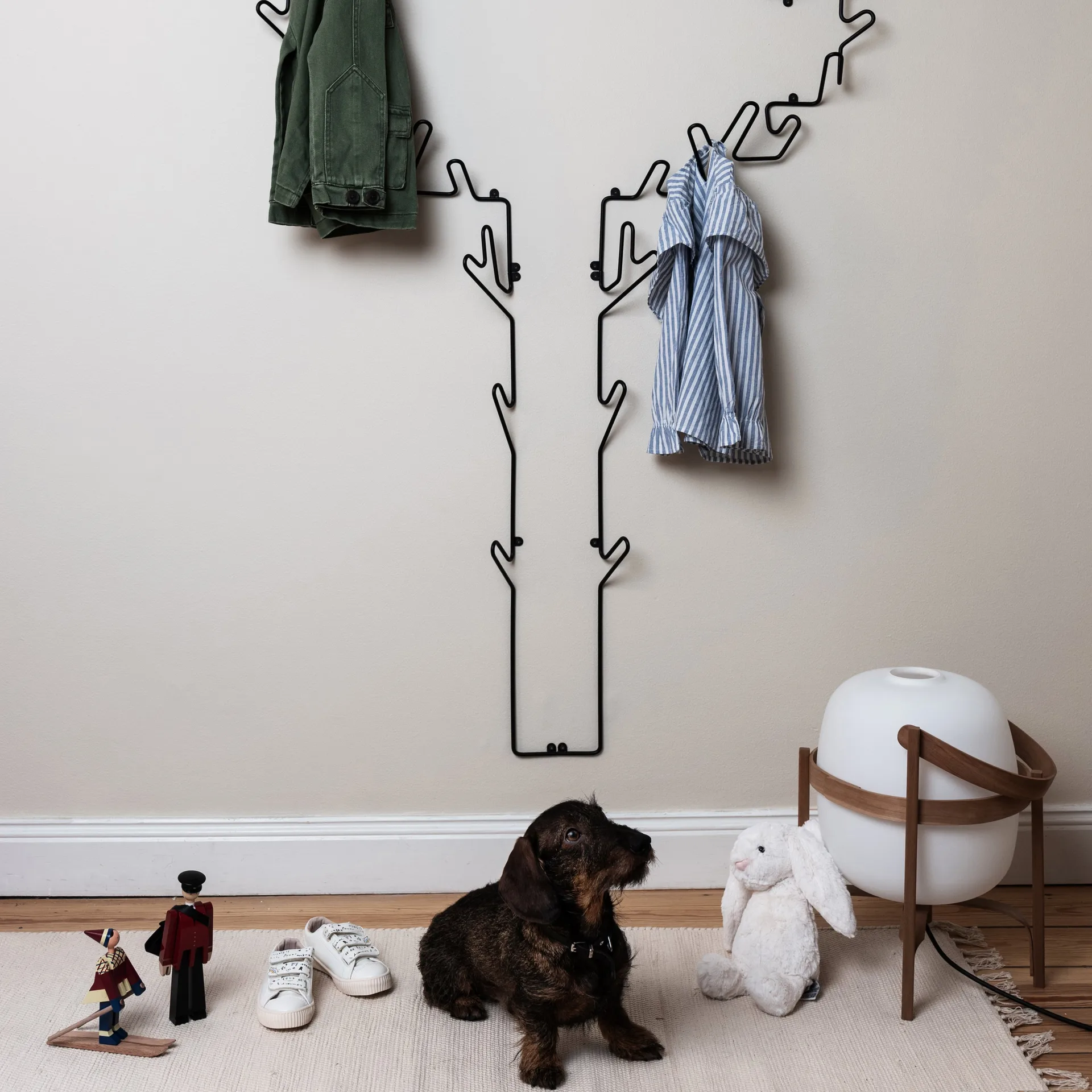 Porte-manteau Tree, noir Maze