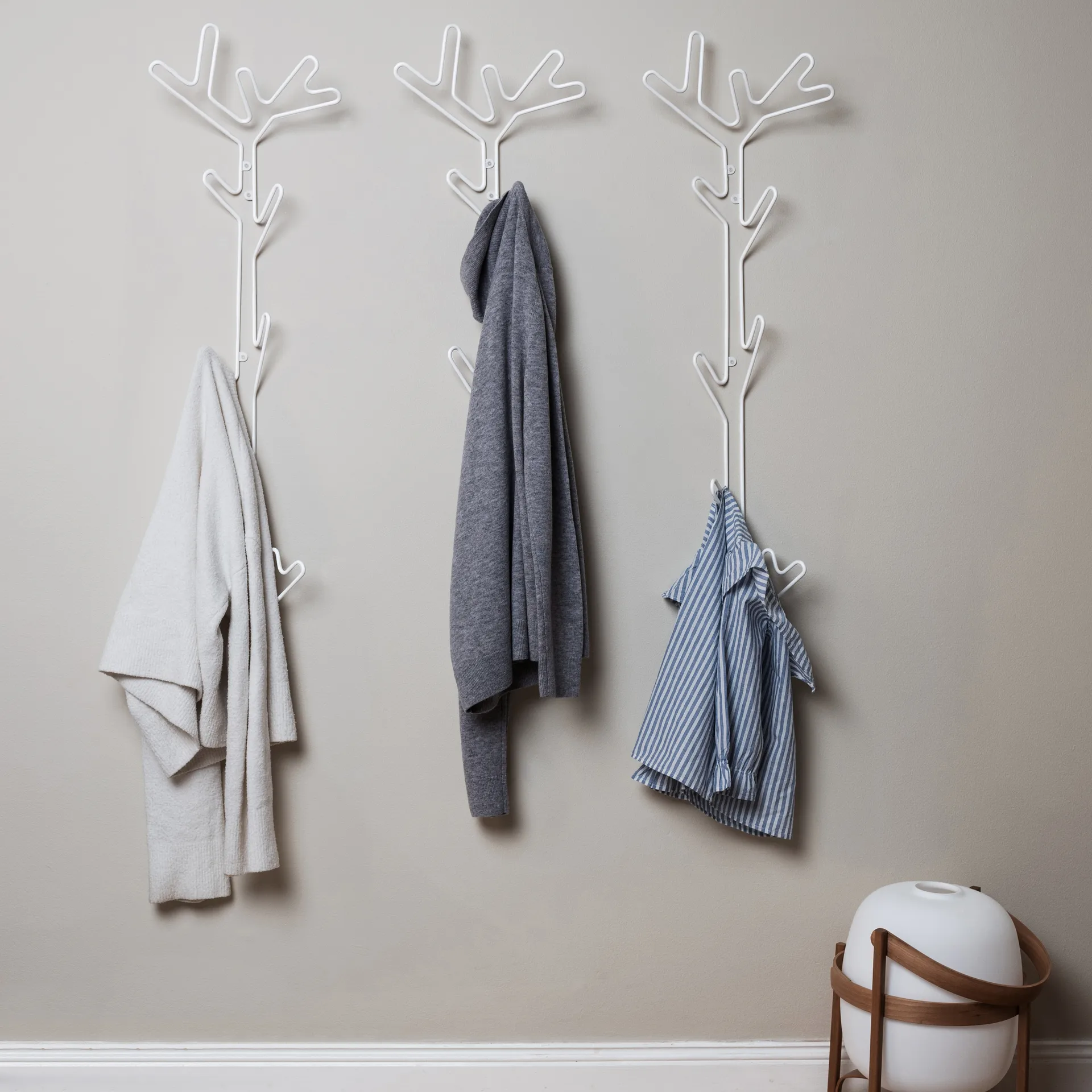 Porte-manteaux mural Branch, blanc Maze