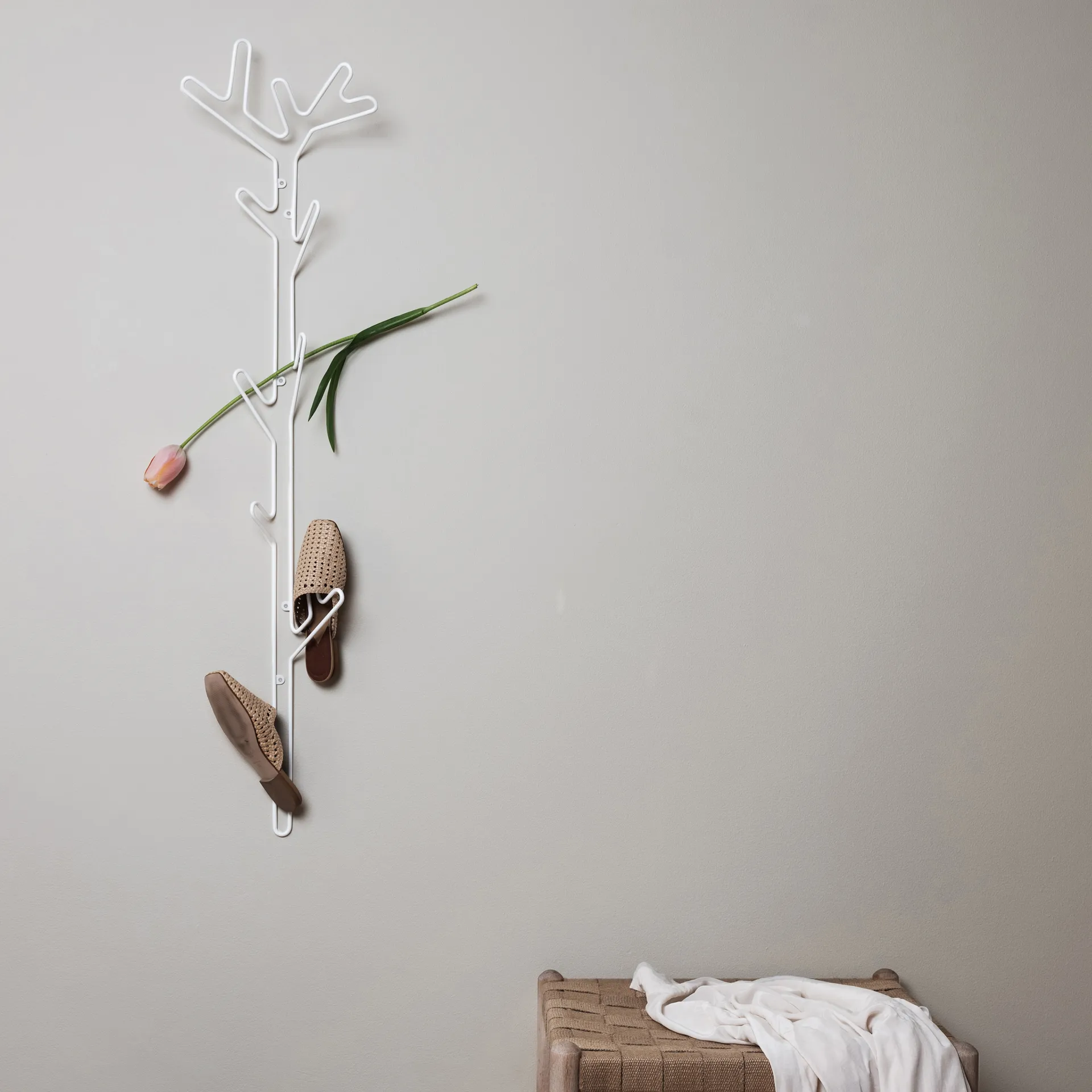 Porte-manteaux mural Branch, blanc Maze