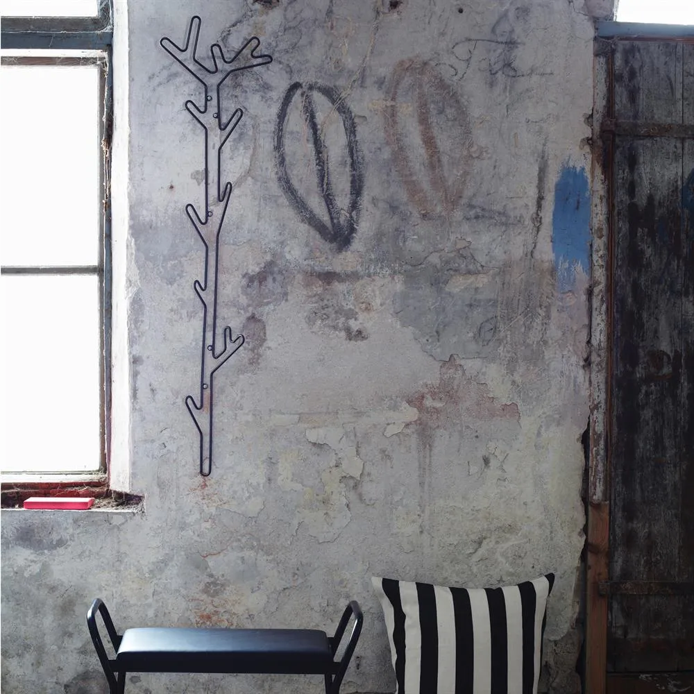 Porte-manteaux mural Branch, noir Maze